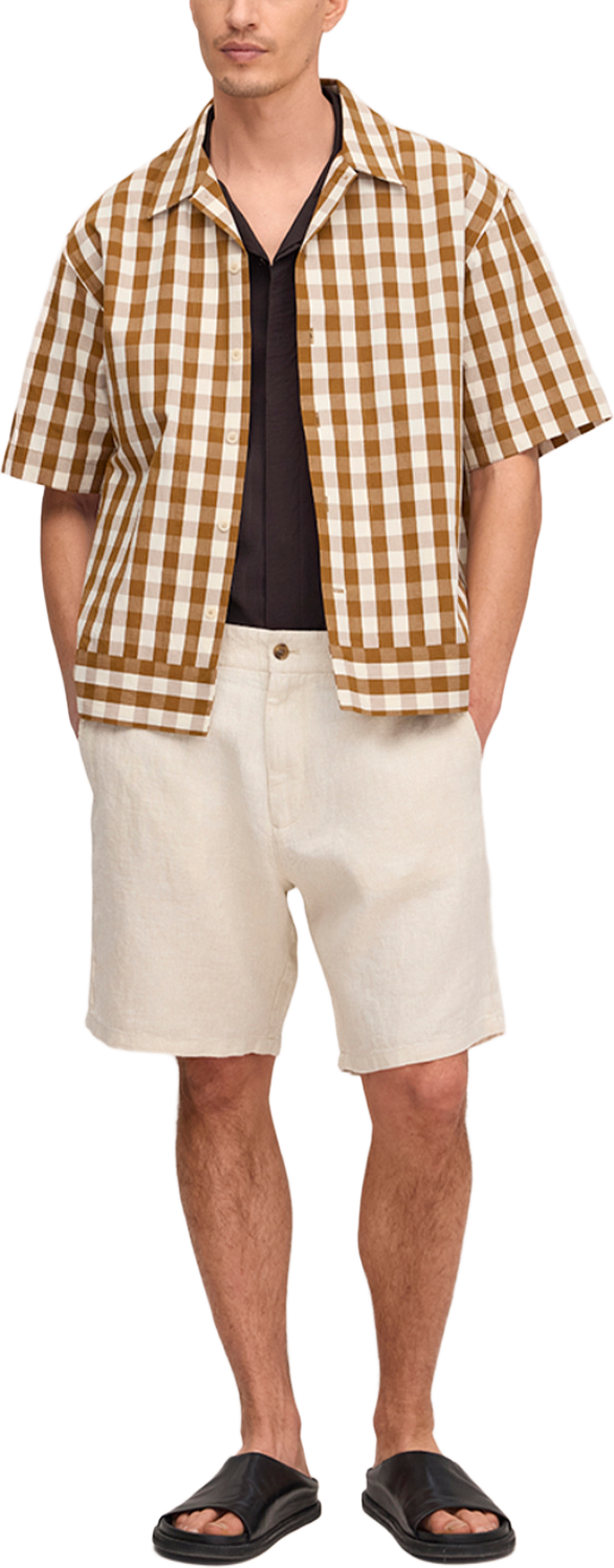 Aden Shorts 1454, från NN07, i färgen Oat. Klicka för att öppna bilden i stort format