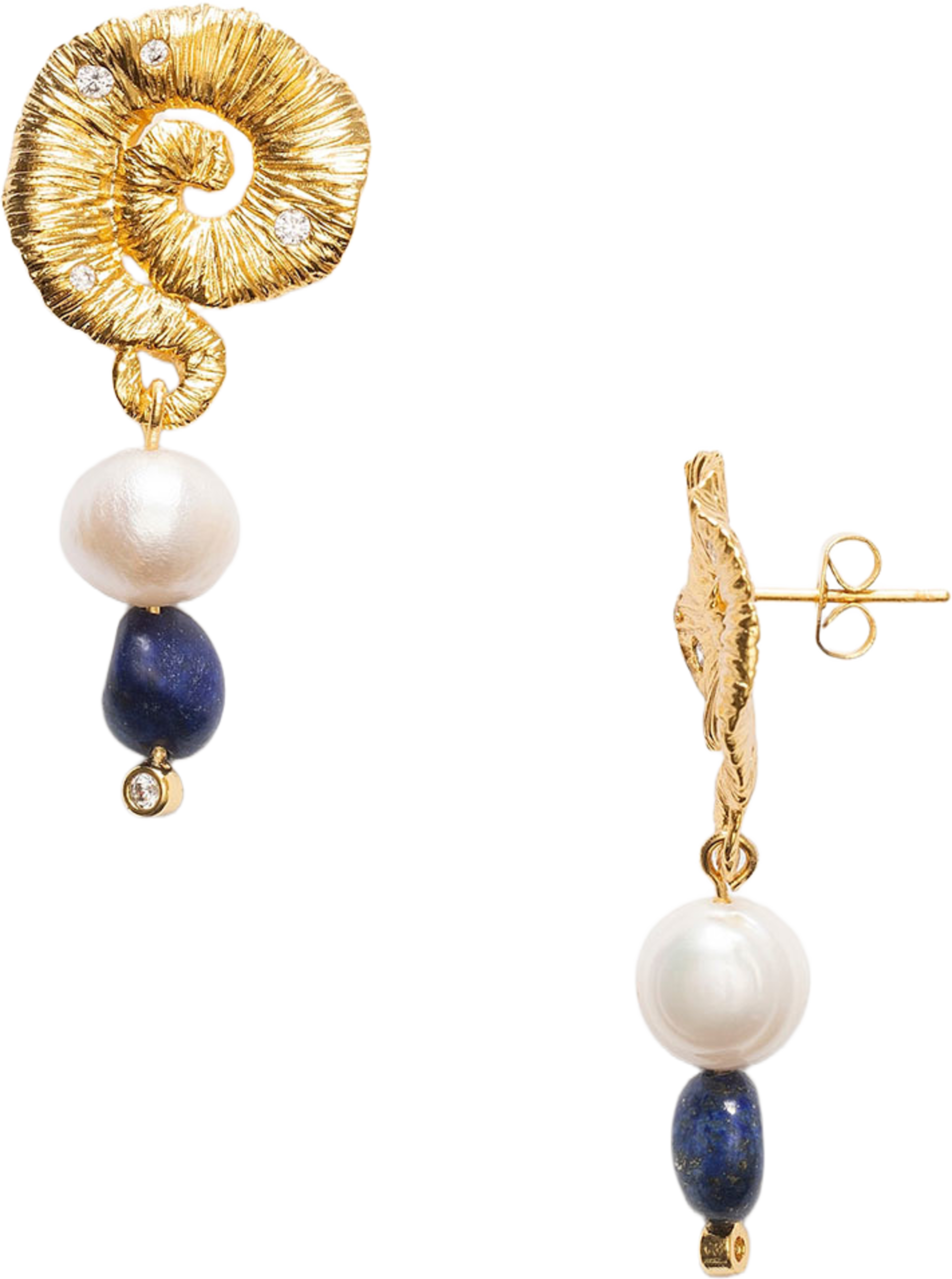 Jetset Gems Earrings, från Anni Lu, i färgen Gold. Klicka för att öppna bilden i stort format