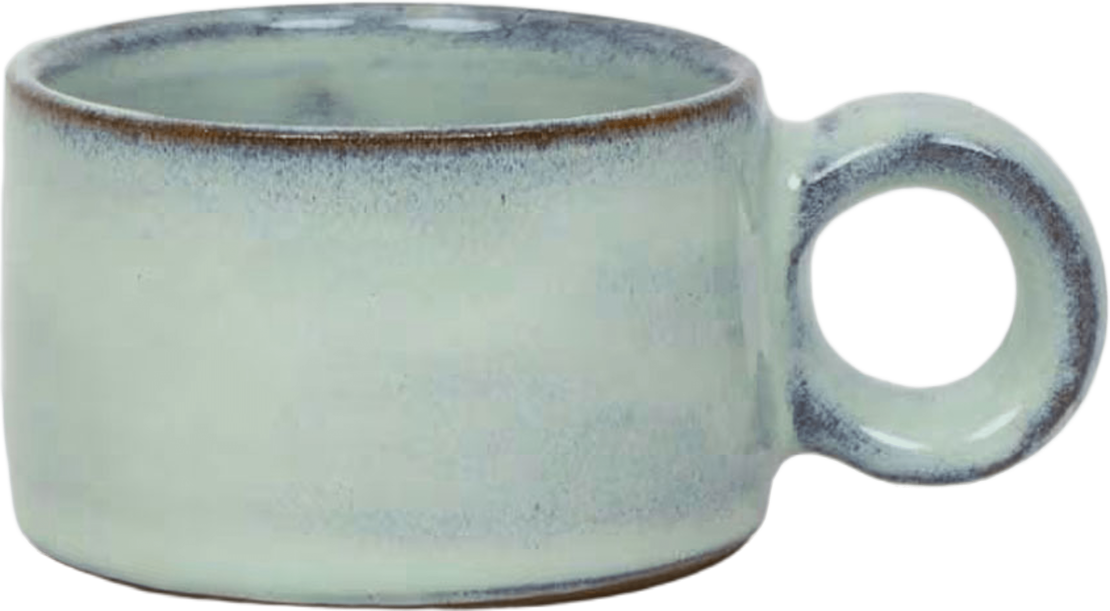 Earth cylinder Ljusstake med öra, från A World of Craft, i färgen Turkos. Klicka för att öppna bilden i stort format