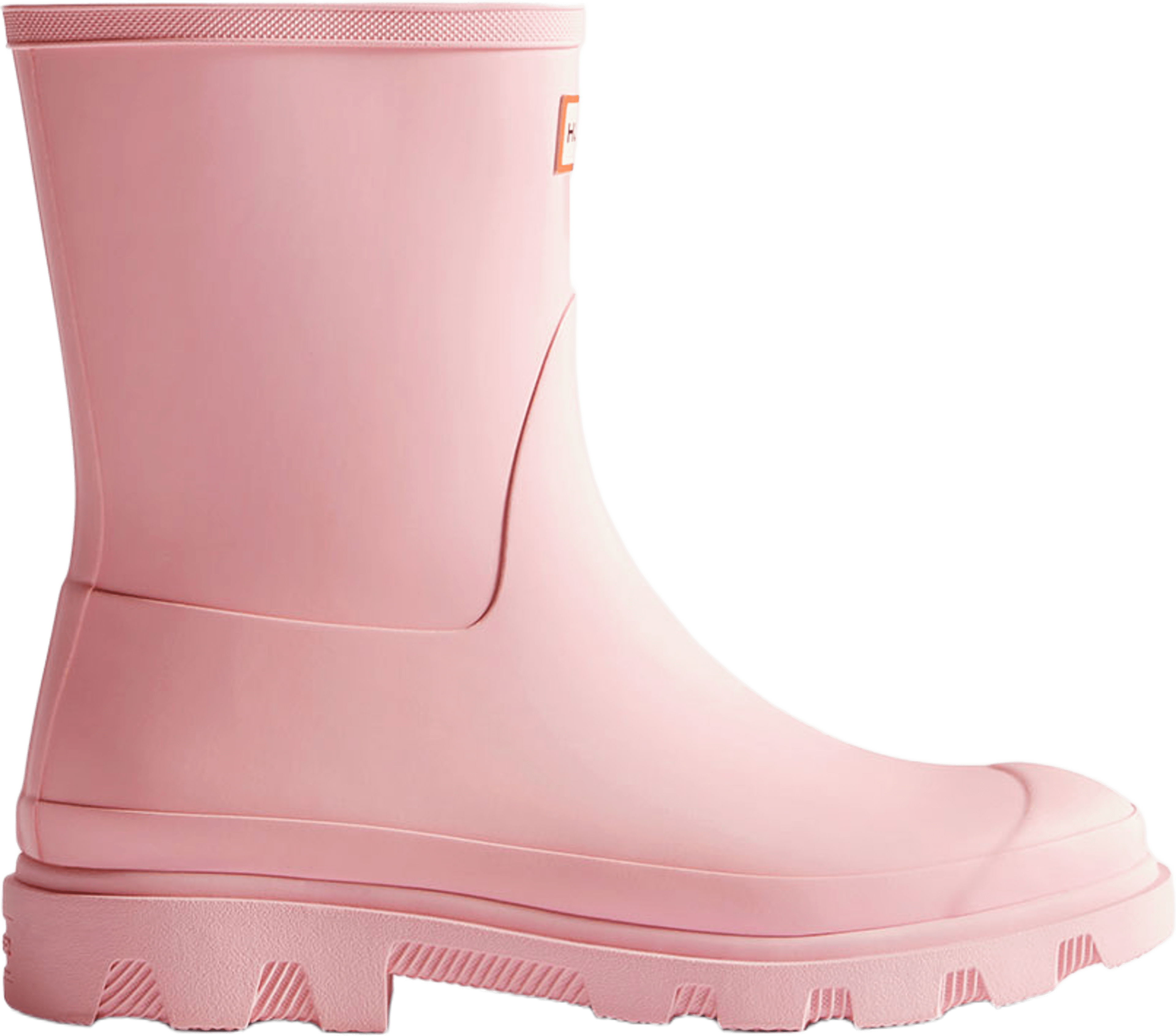 Unisex Downpour Short Boot, från Hunter, i färgen Parfait Pink. Klicka för att öppna bilden i stort format