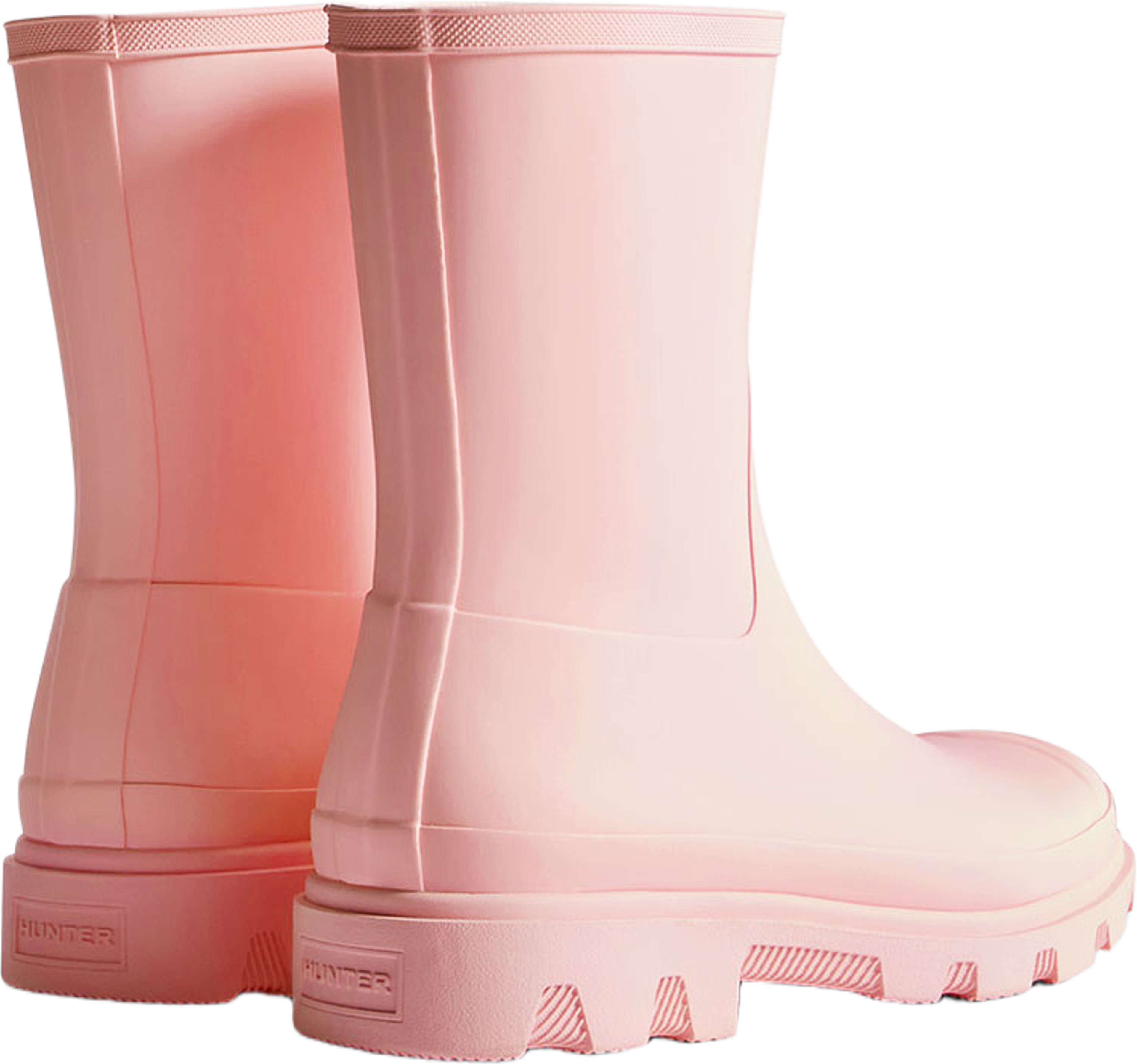 Unisex Downpour Short Boot, från Hunter, i färgen Parfait Pink. Klicka för att öppna bilden i stort format