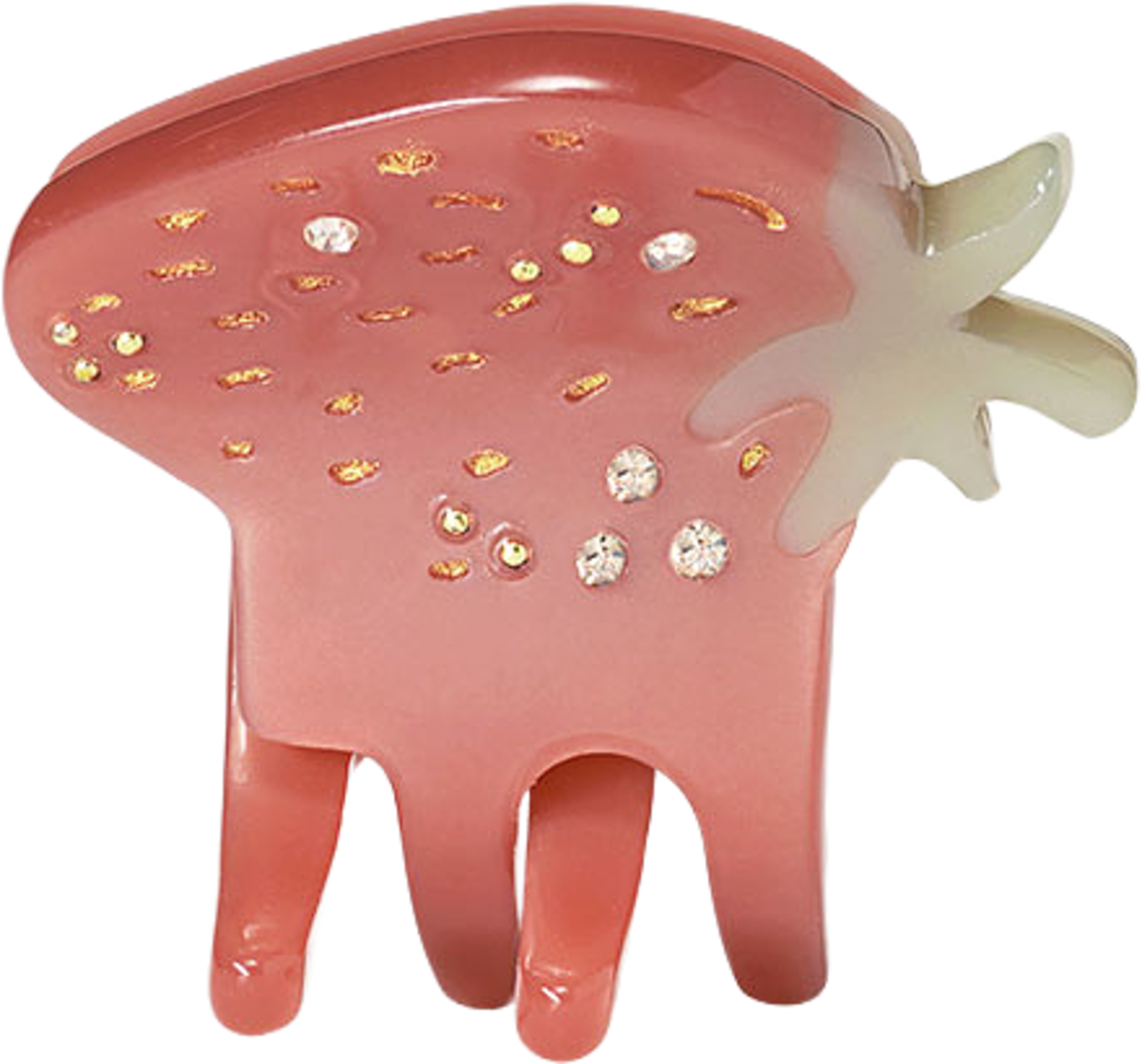 Small Strawberry Hairclaw Cranberry, från Maanesten, i färgen Cranberry. Klicka för att öppna bilden i stort format