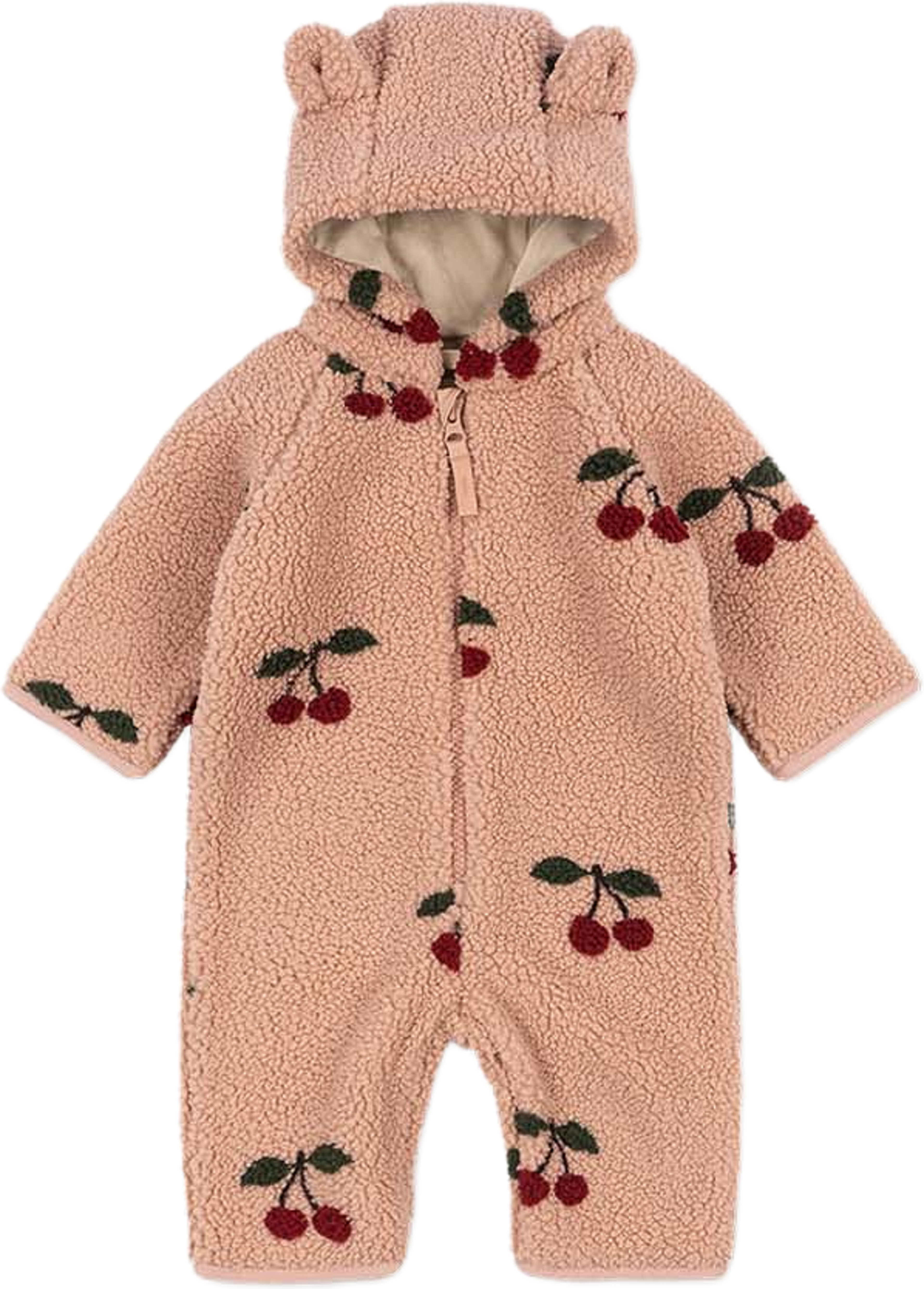 JODY TEDDY ONESIE GRS, från Konges Sløjd, i färgen Ma Grande Cerise Blush. Klicka för att öppna bilden i stort format