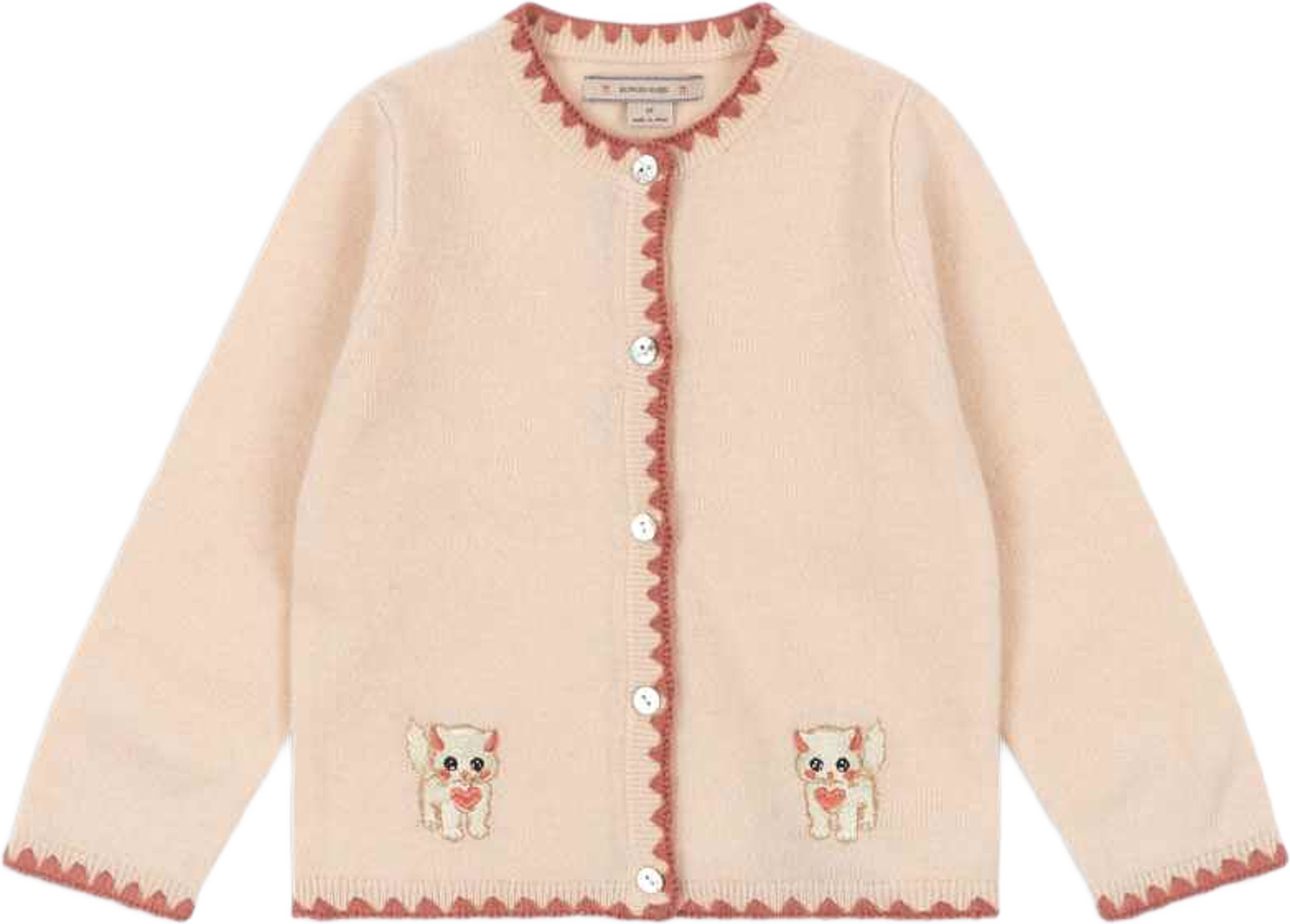 COLLETTE CARDIGAN, från Konges Sløjd, i färgen Rosey. Klicka för att öppna bilden i stort format