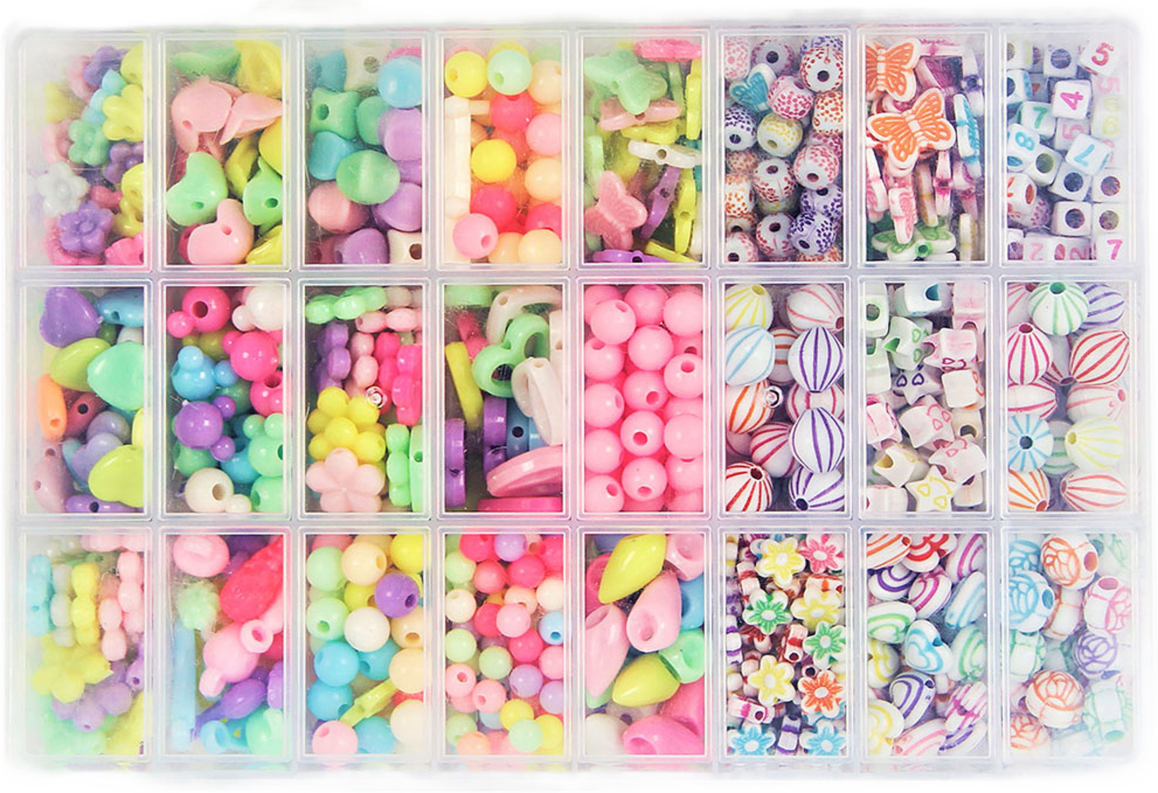 Pärlset Diy Armband Set 24 Ol Pärlor 2 Ol 420 Pcs, från SUNTOY. Klicka för att öppna bilden i stort format