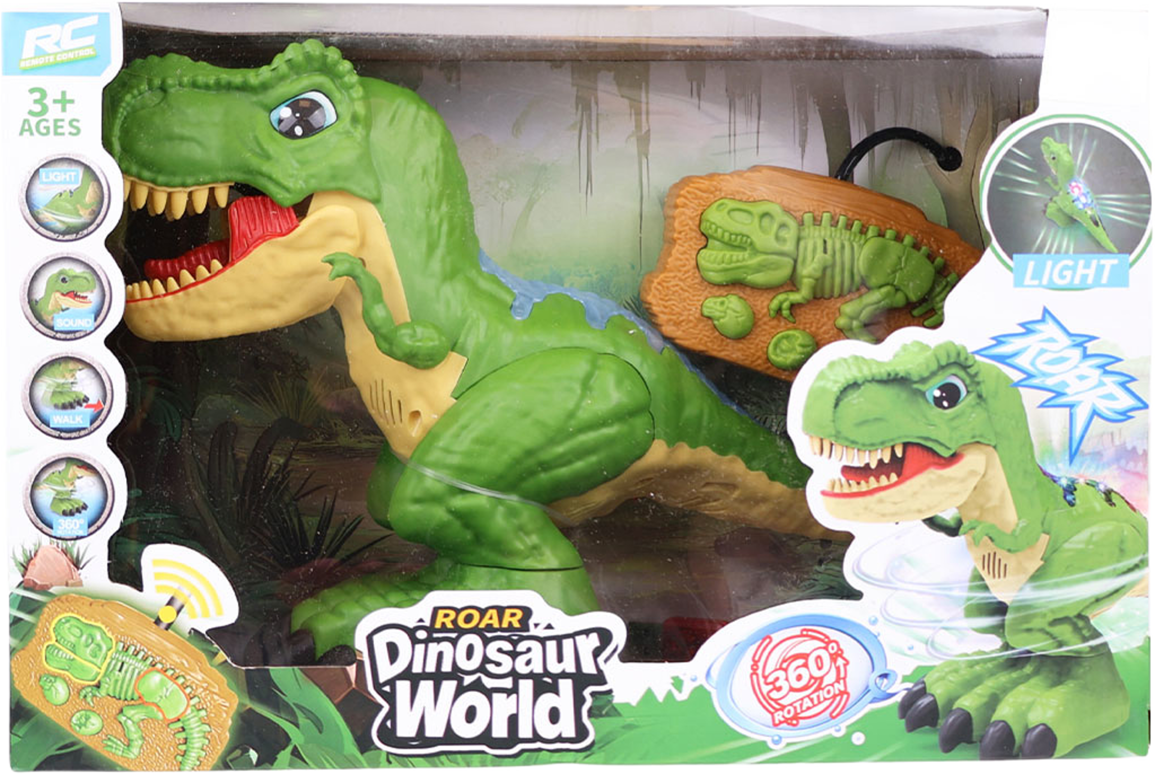 Dinosaurie Radiostyrd Grön, från SUNTOY. Klicka för att öppna bilden i stort format
