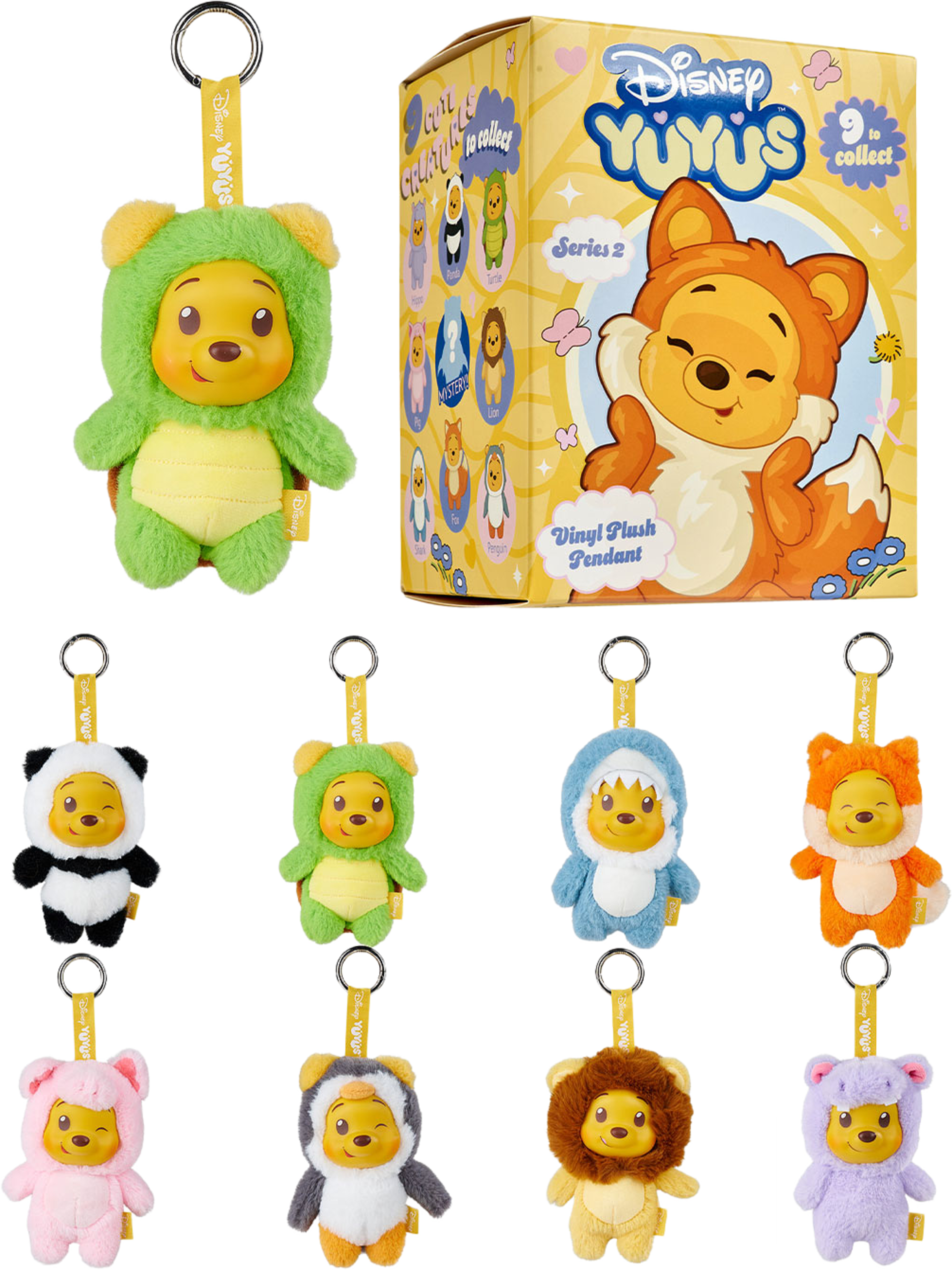 Disney YuYus Nalle Puh, Wave 2, 12cm, från Disney, i färgen Flerfärgad. Klicka för att öppna bilden i stort format