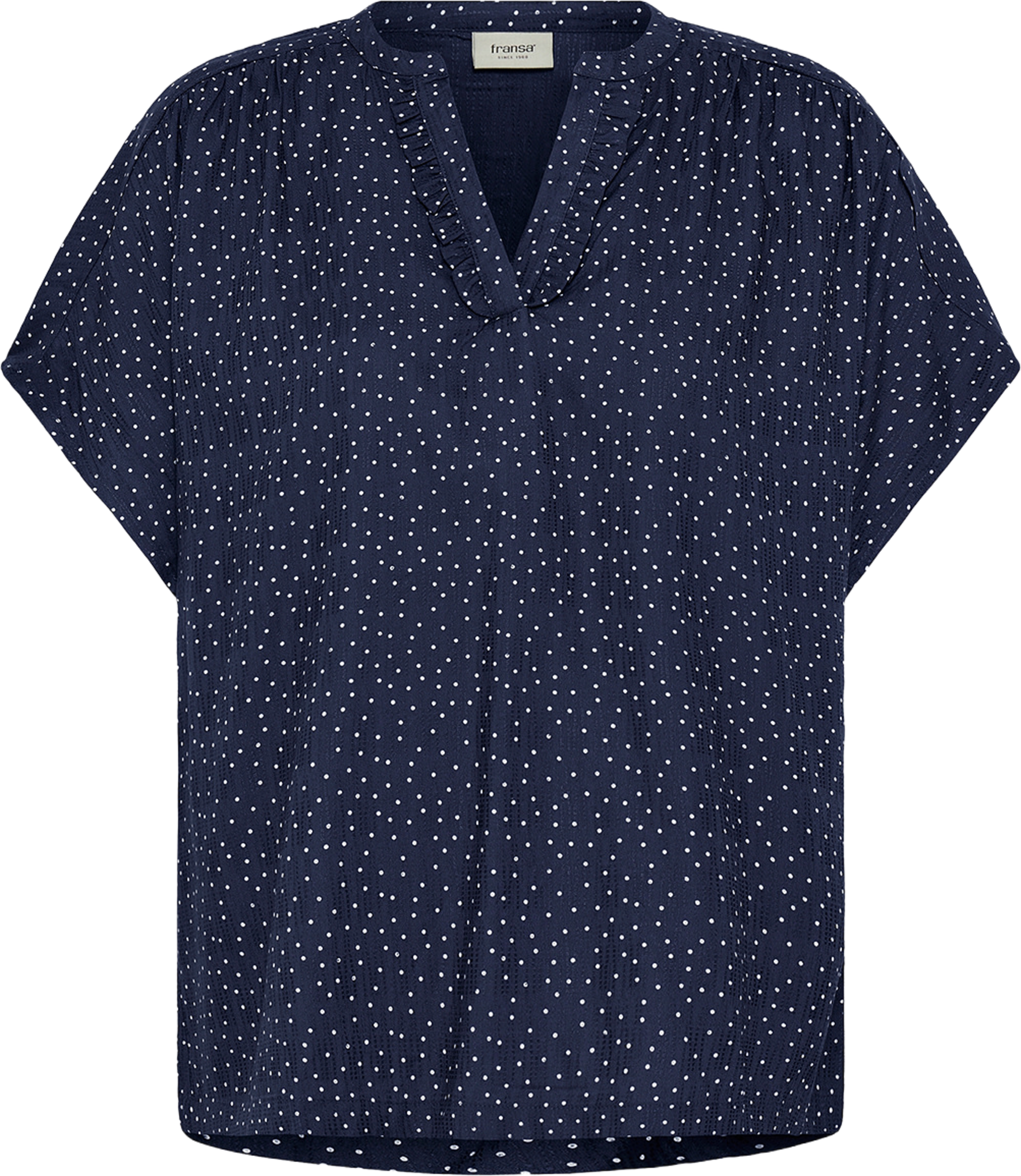 Laya Bl 1, från Fransa, i färgen Dot Dots Navy Blazer. Klicka för att öppna bilden i stort format