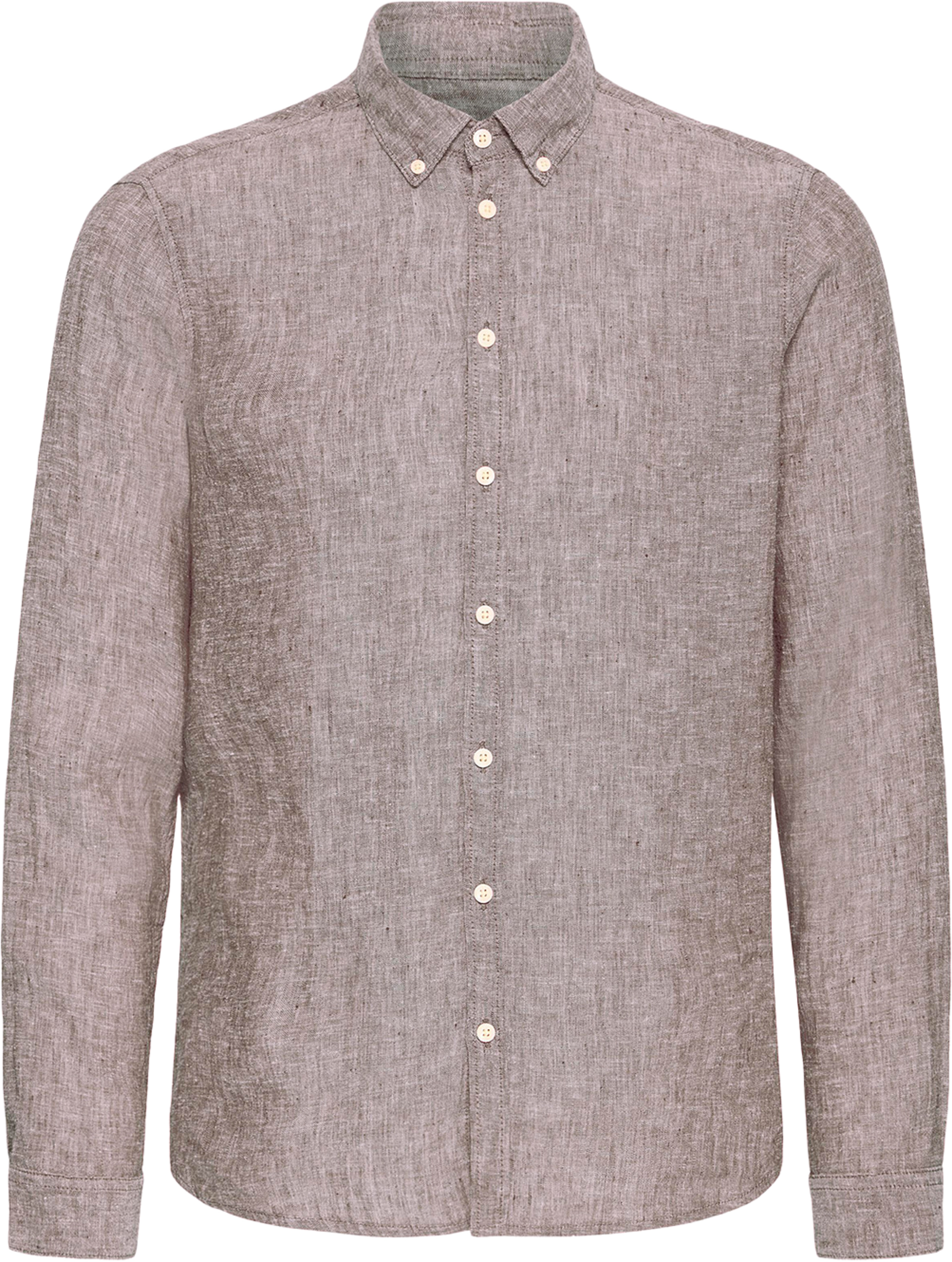 CFANTON BD LS linen shirt Shirt, från Casual Friday, i färgen Demitasse Melange. Klicka för att öppna bilden i stort format