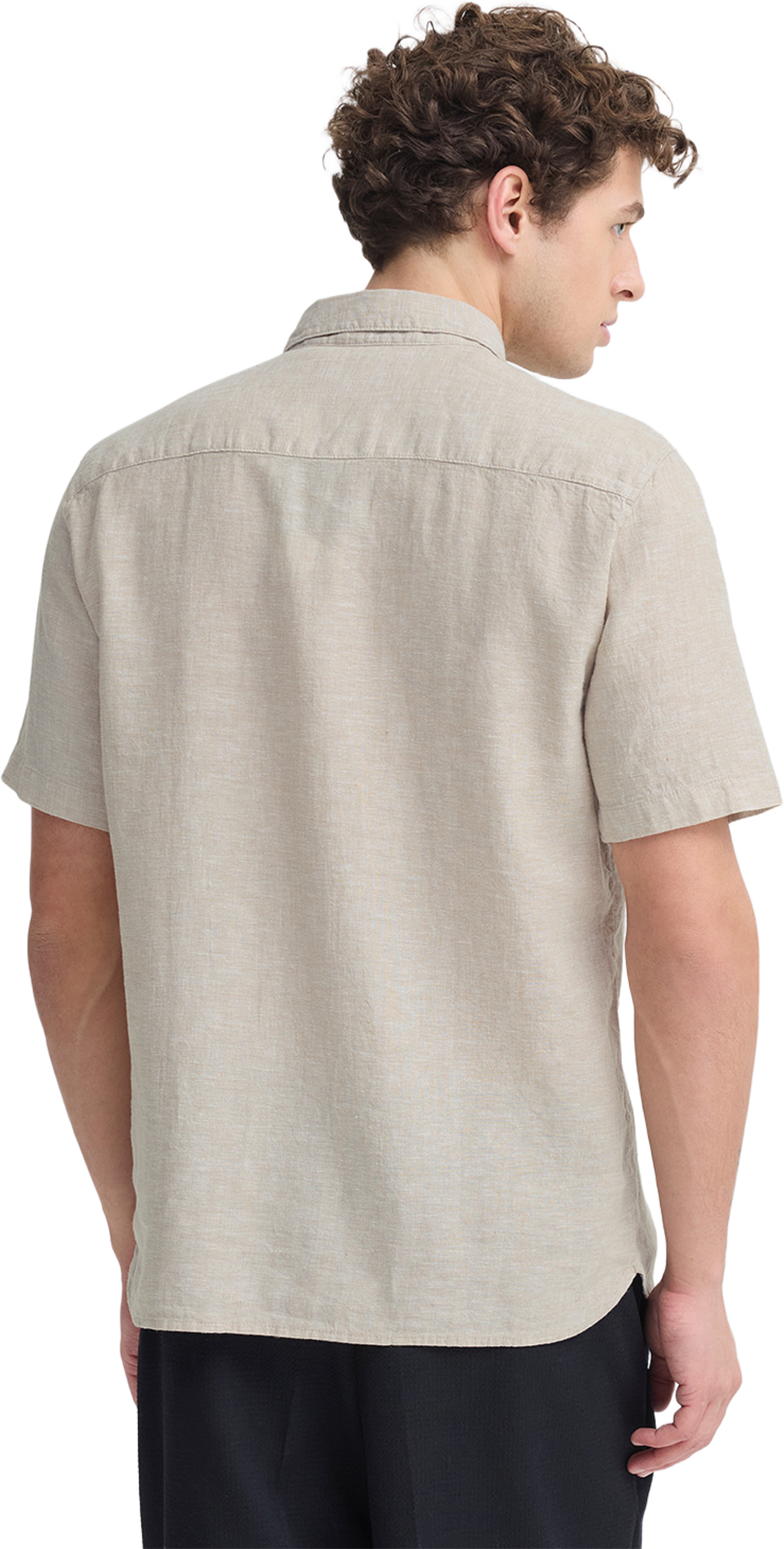 CFANTON 0071 SS 100% linen shirt Shirt, från Casual Friday, i färgen Plaza Taupe Melange. Klicka för att öppna bilden i stort format