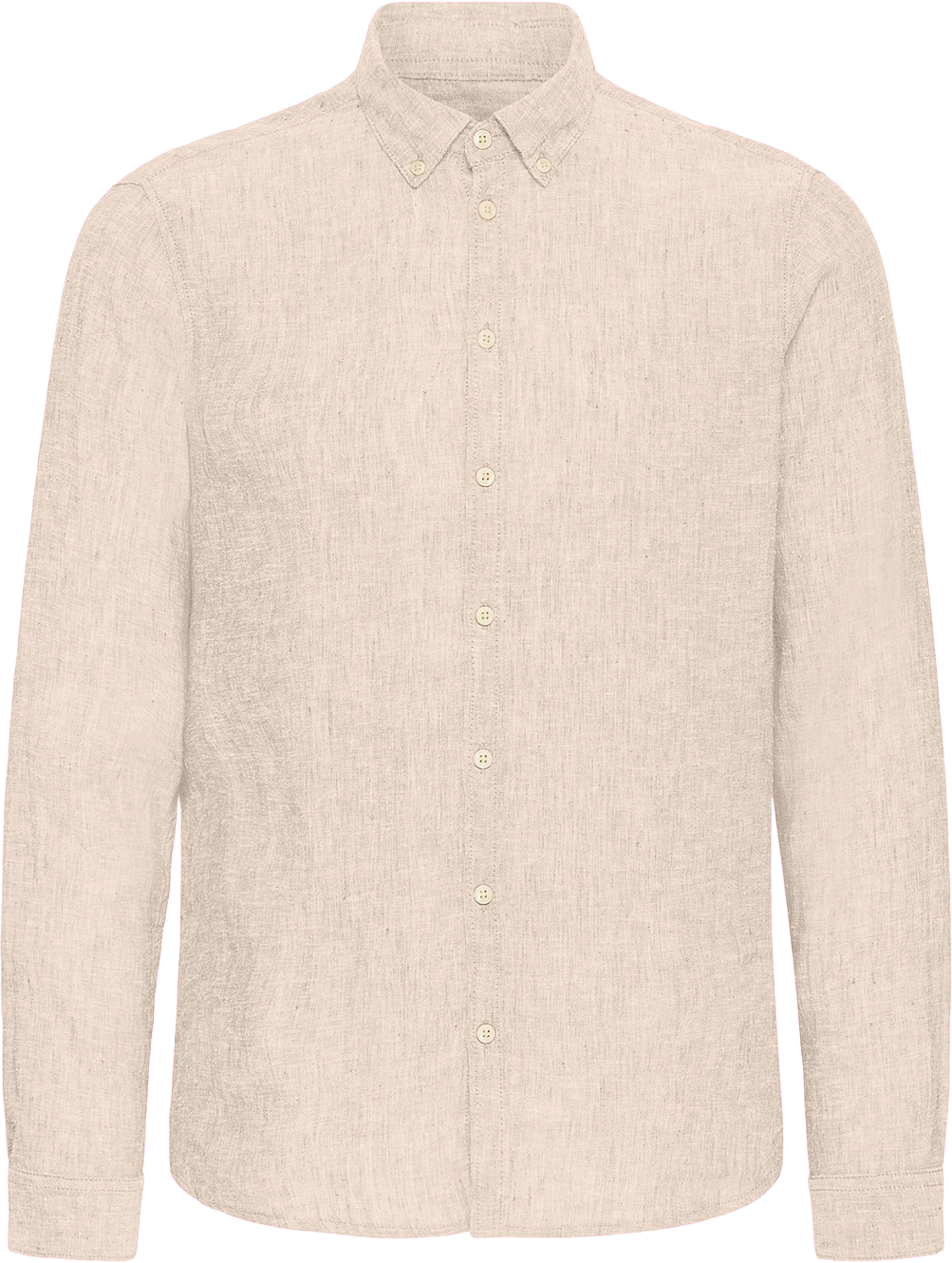 CFANTON BD LS linen shirt Shirt, från Casual Friday, i färgen Plaza Taupe Melange. Klicka för att öppna bilden i stort format