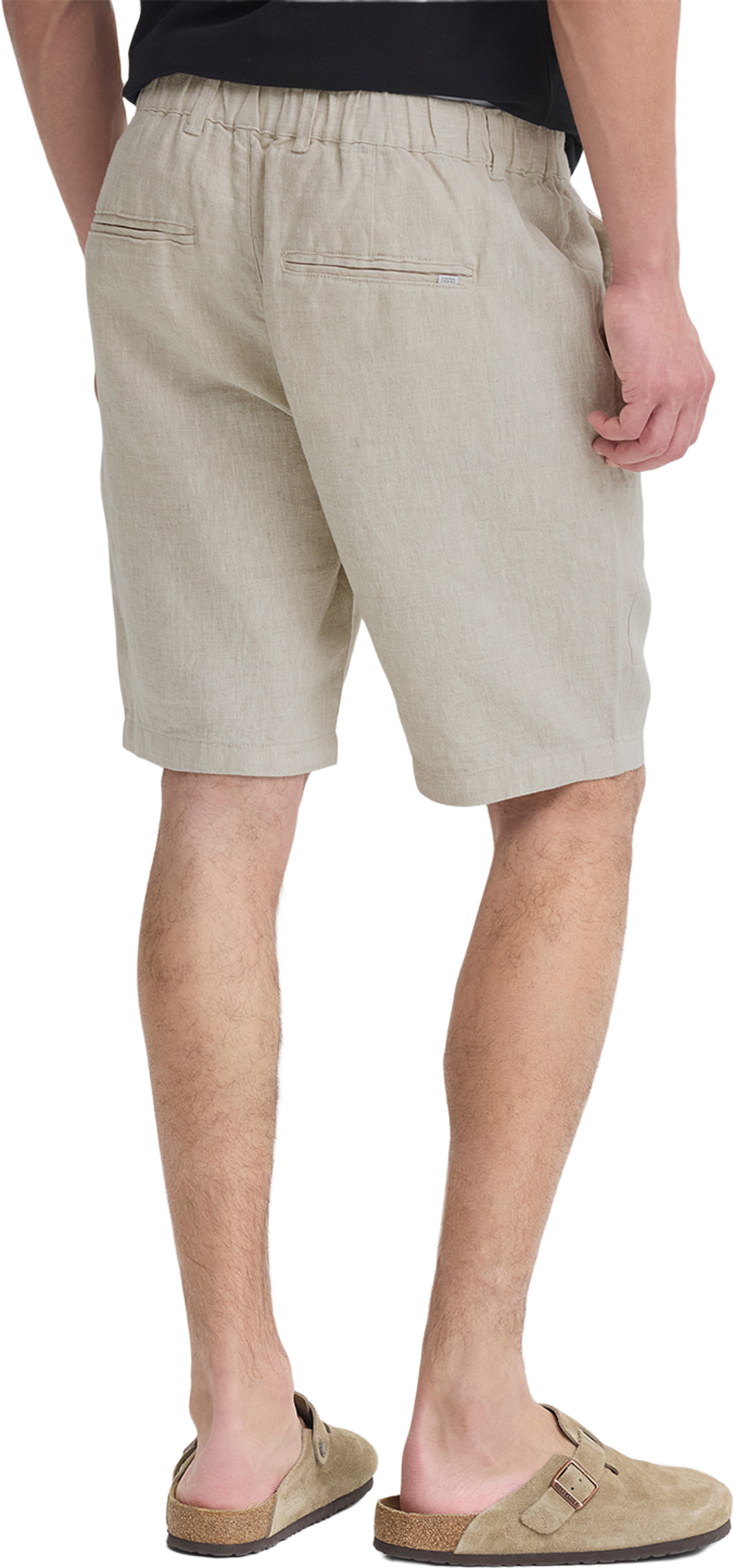 CFPANDRUP 100% linen shorts Short, från Casual Friday, i färgen Plaza Taupe Melange. Klicka för att öppna bilden i stort format