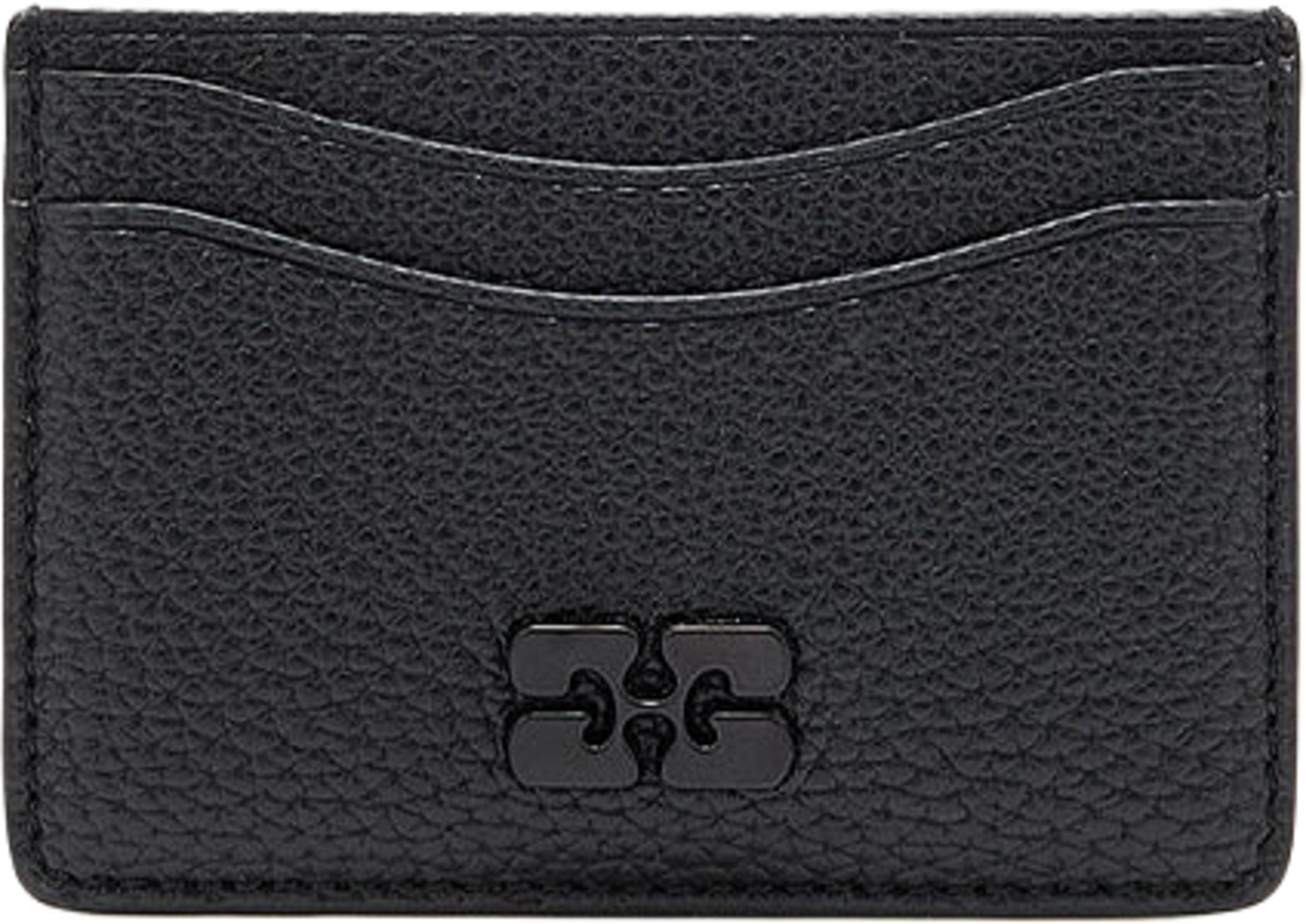 Card Holder Grained, från GANNI, i färgen Black. Klicka för att öppna bilden i stort format