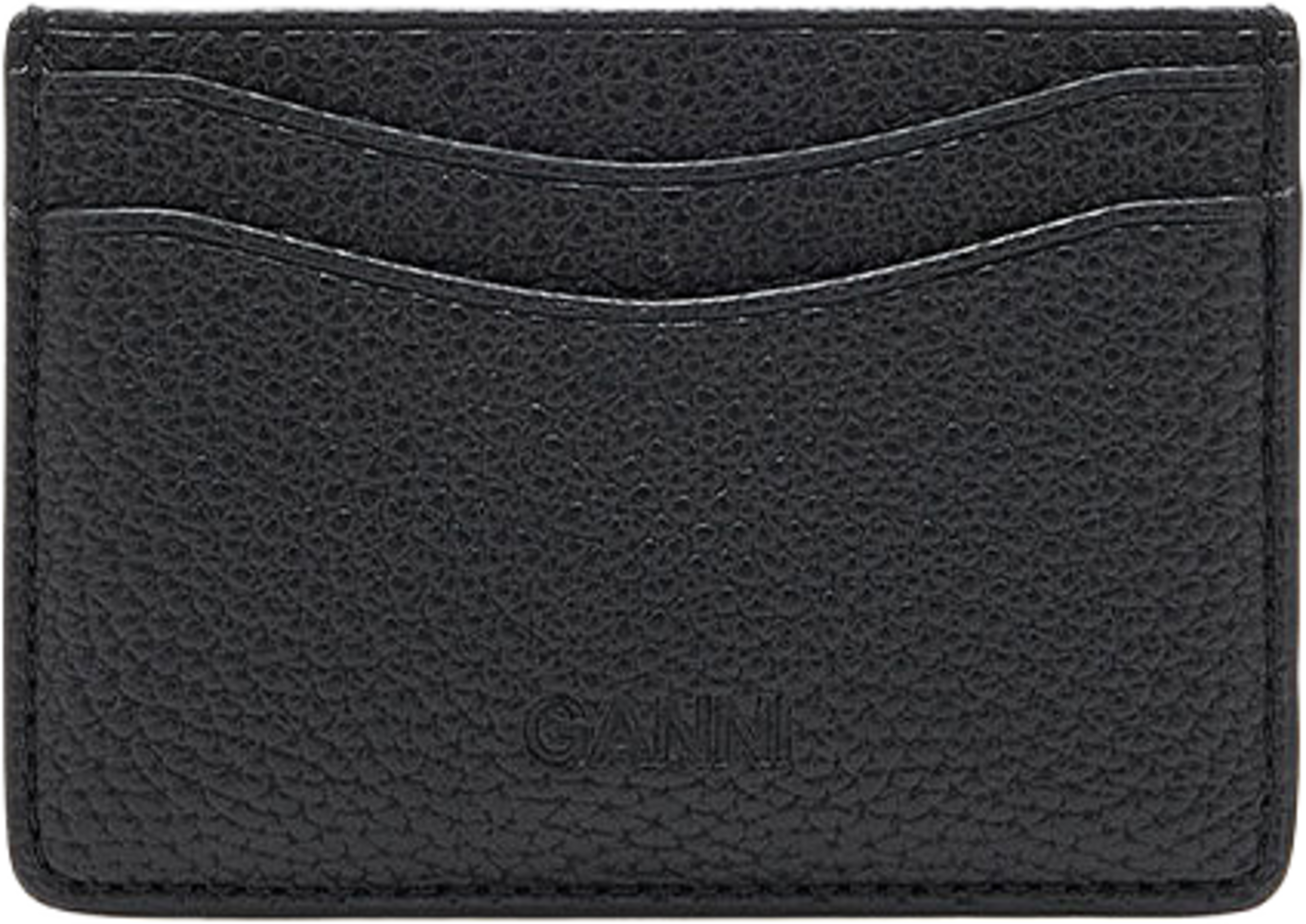 Card Holder Grained, från GANNI, i färgen Black. Klicka för att öppna bilden i stort format