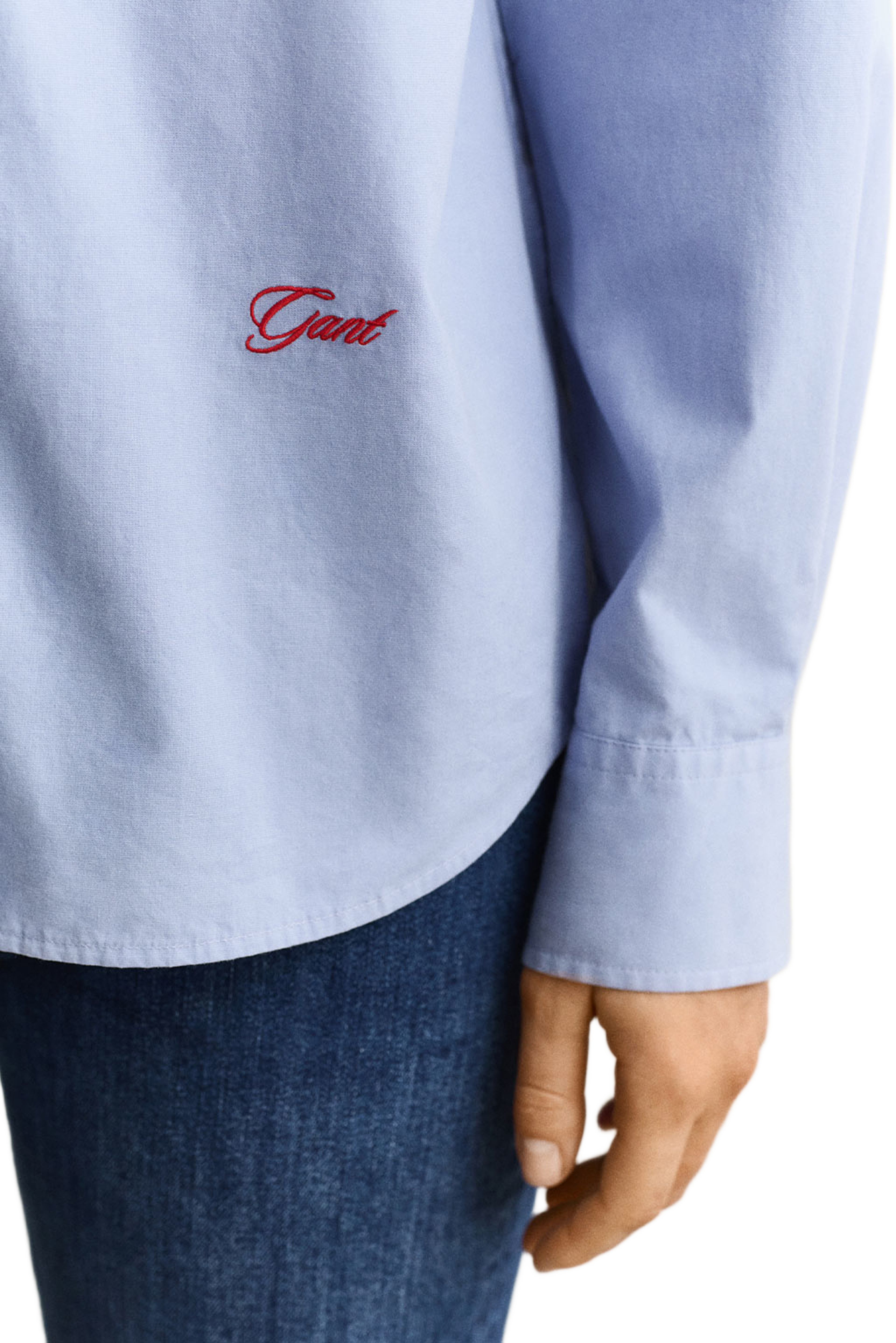 Rel Poplin Shirt, från GANT, i färgen Misty Lavender. Klicka för att öppna bilden i stort format