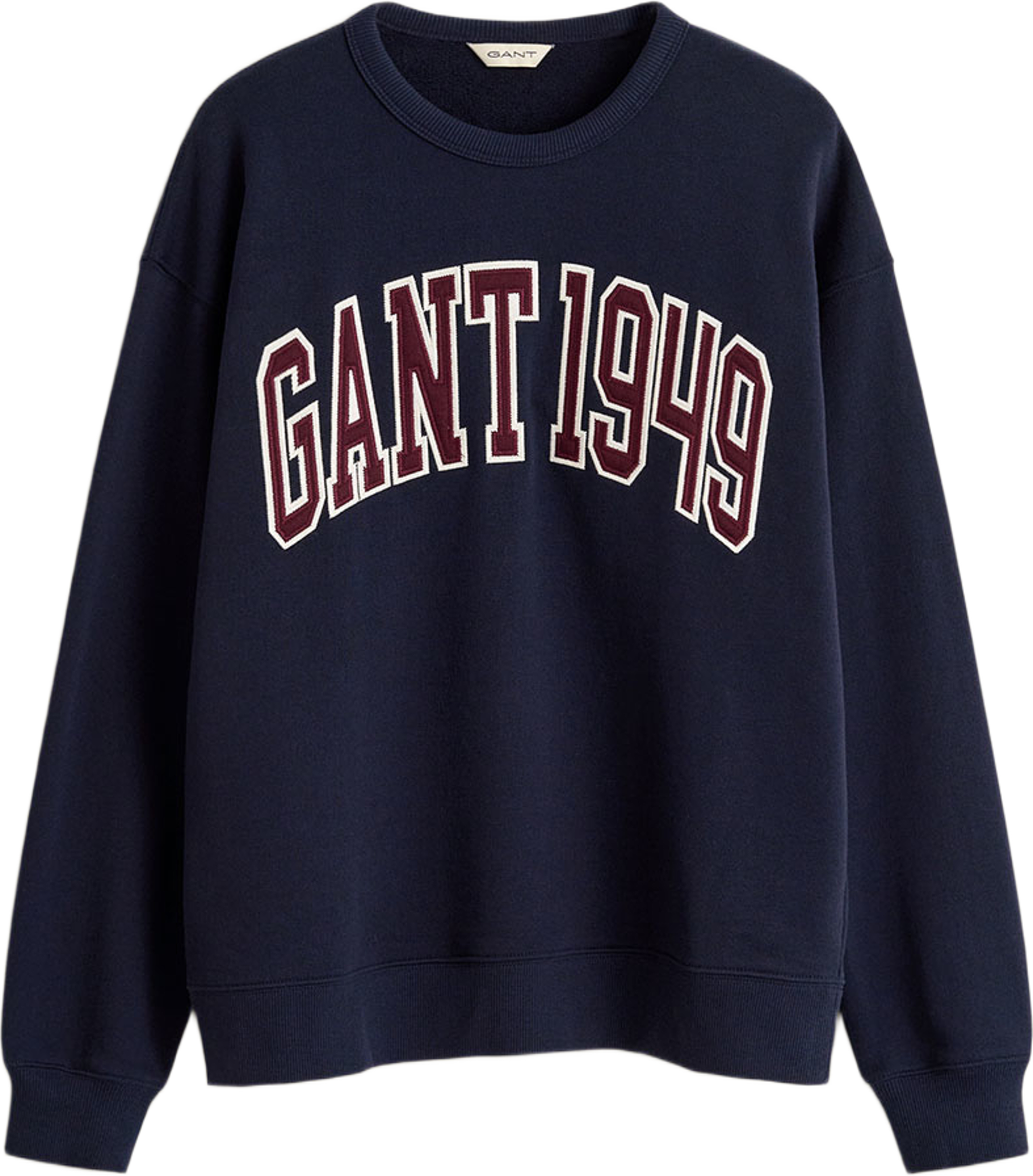 Graphic C-Neck Sweat, från GANT, i färgen Evening Blue. Klicka för att öppna bilden i stort format
