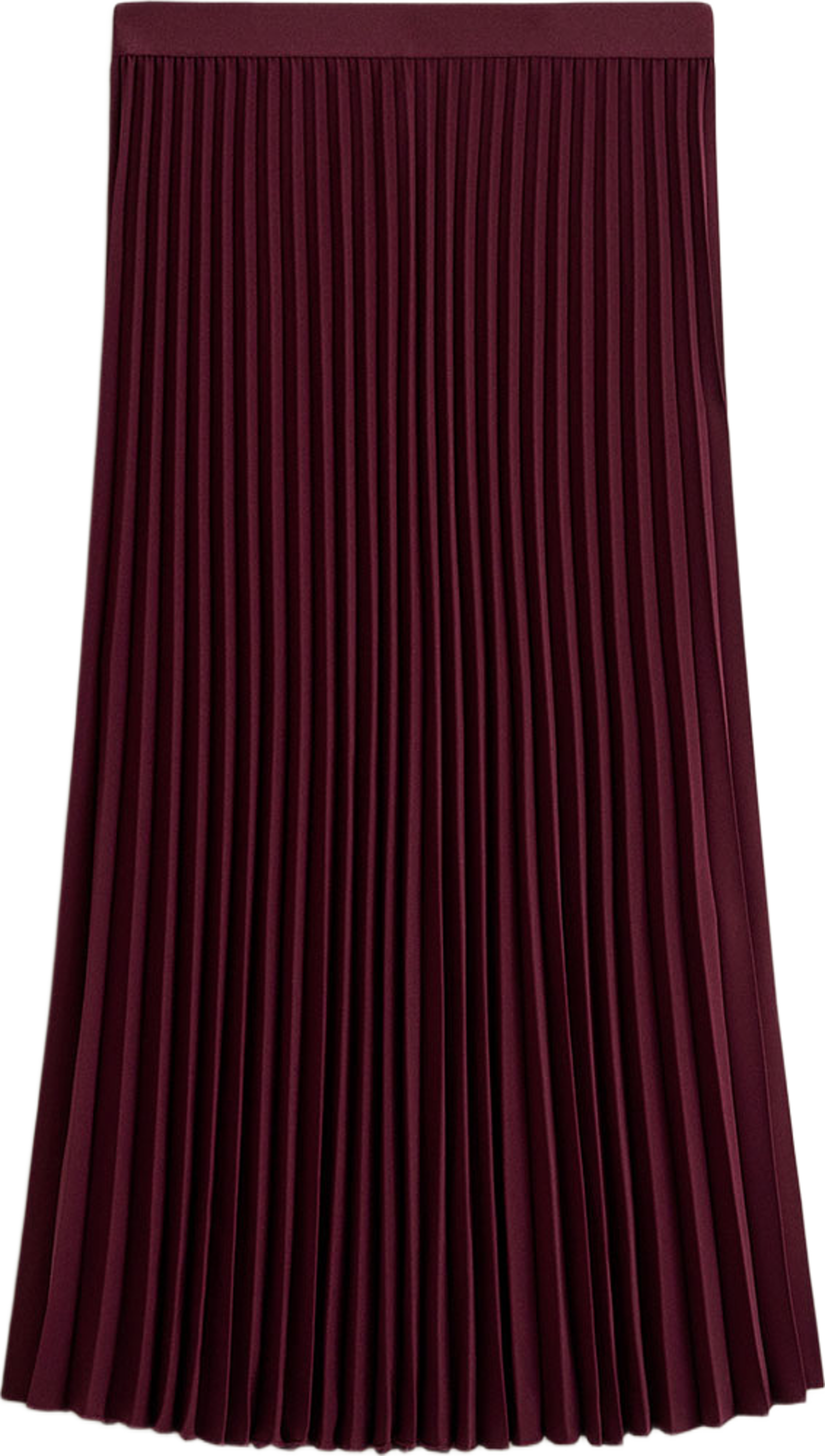 Midi Pleated Skirt, från GANT, i färgen Darkened Wine. Klicka för att öppna bilden i stort format