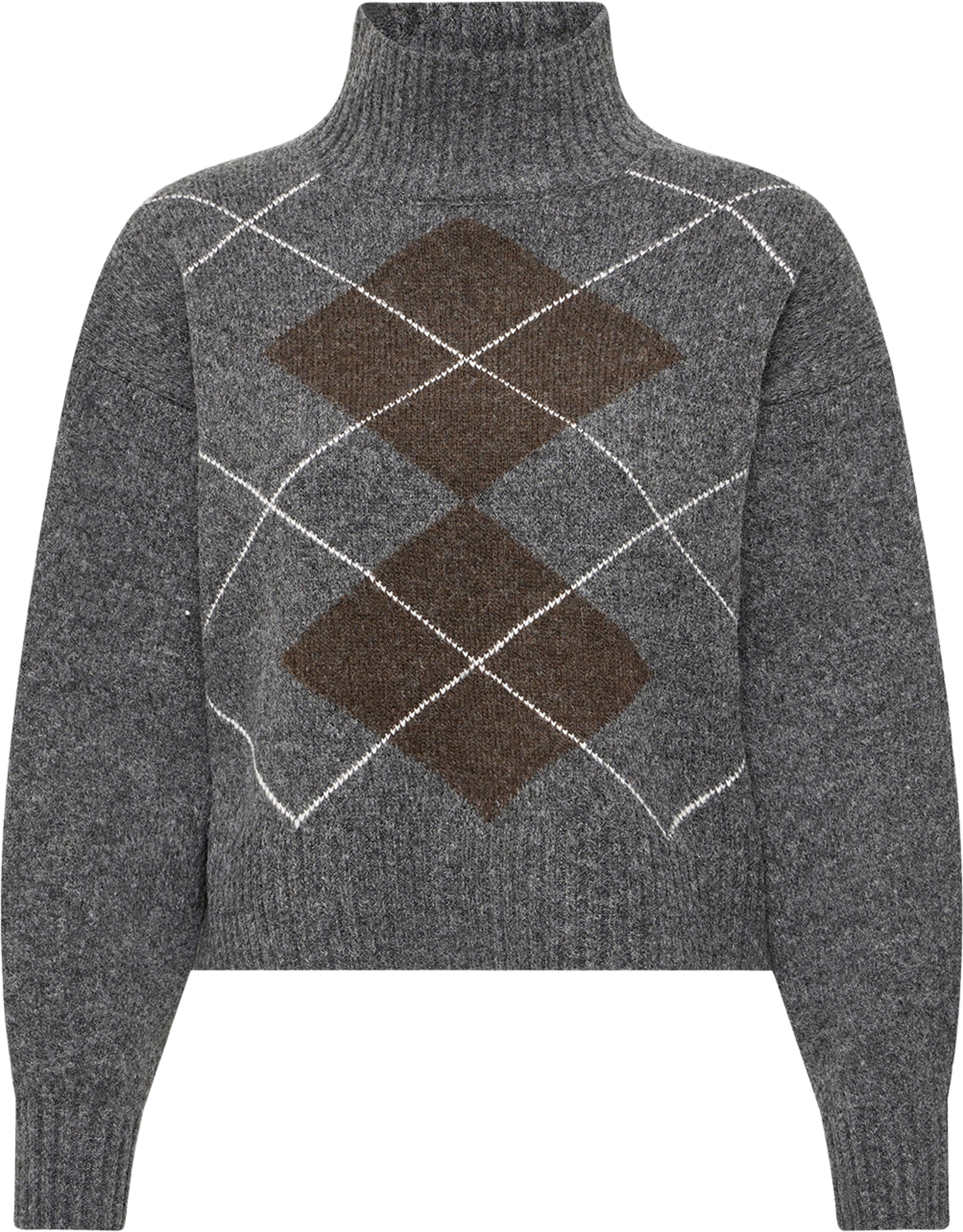 Gigi PU 4, från Fransa, i färgen Mid Gray Melange Check. Klicka för att öppna bilden i stort format