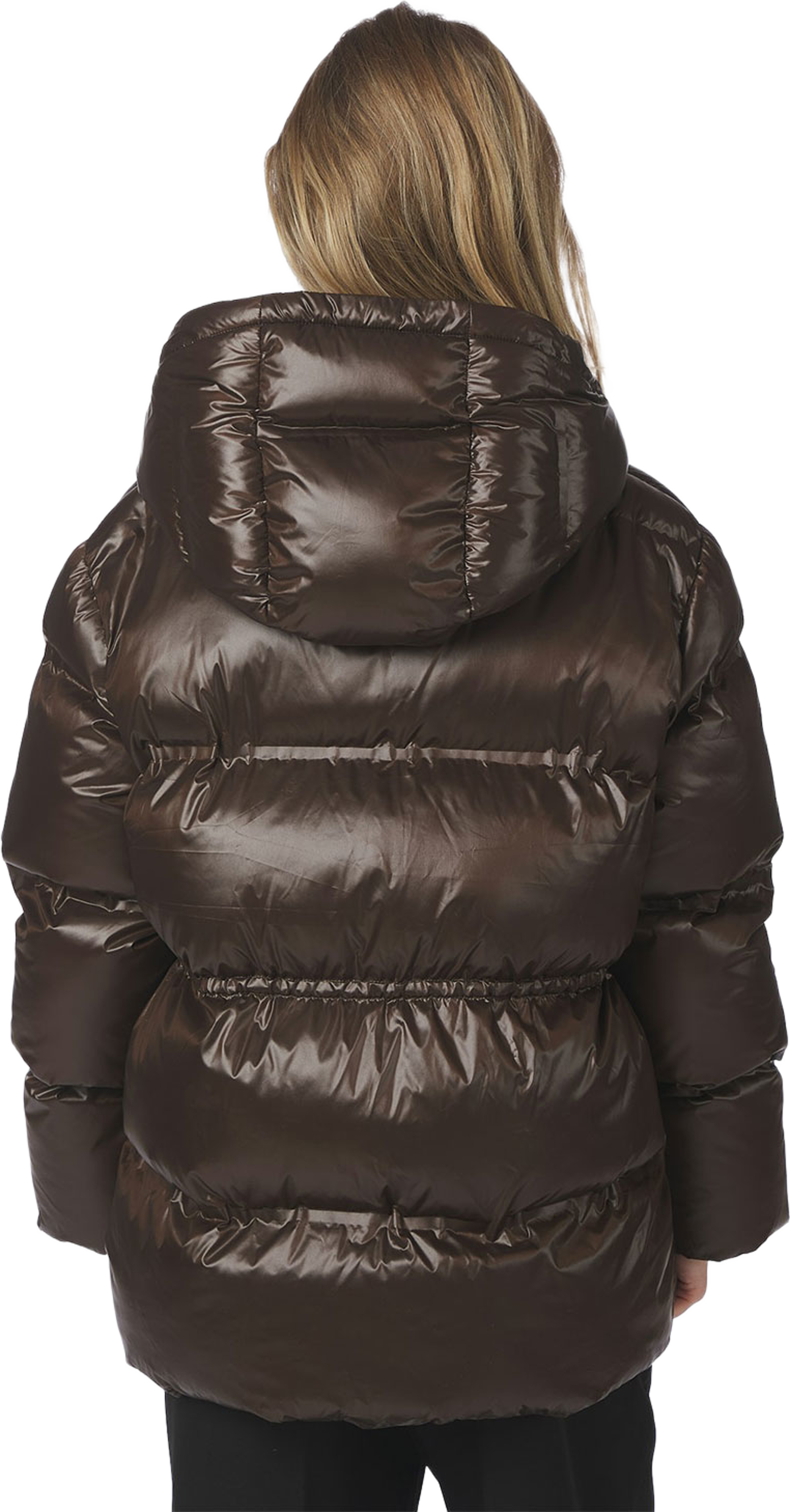 Clotilde Shiny Puffer Jacket, från Neo Noir, i färgen Chocolate Brown. Klicka för att öppna bilden i stort format