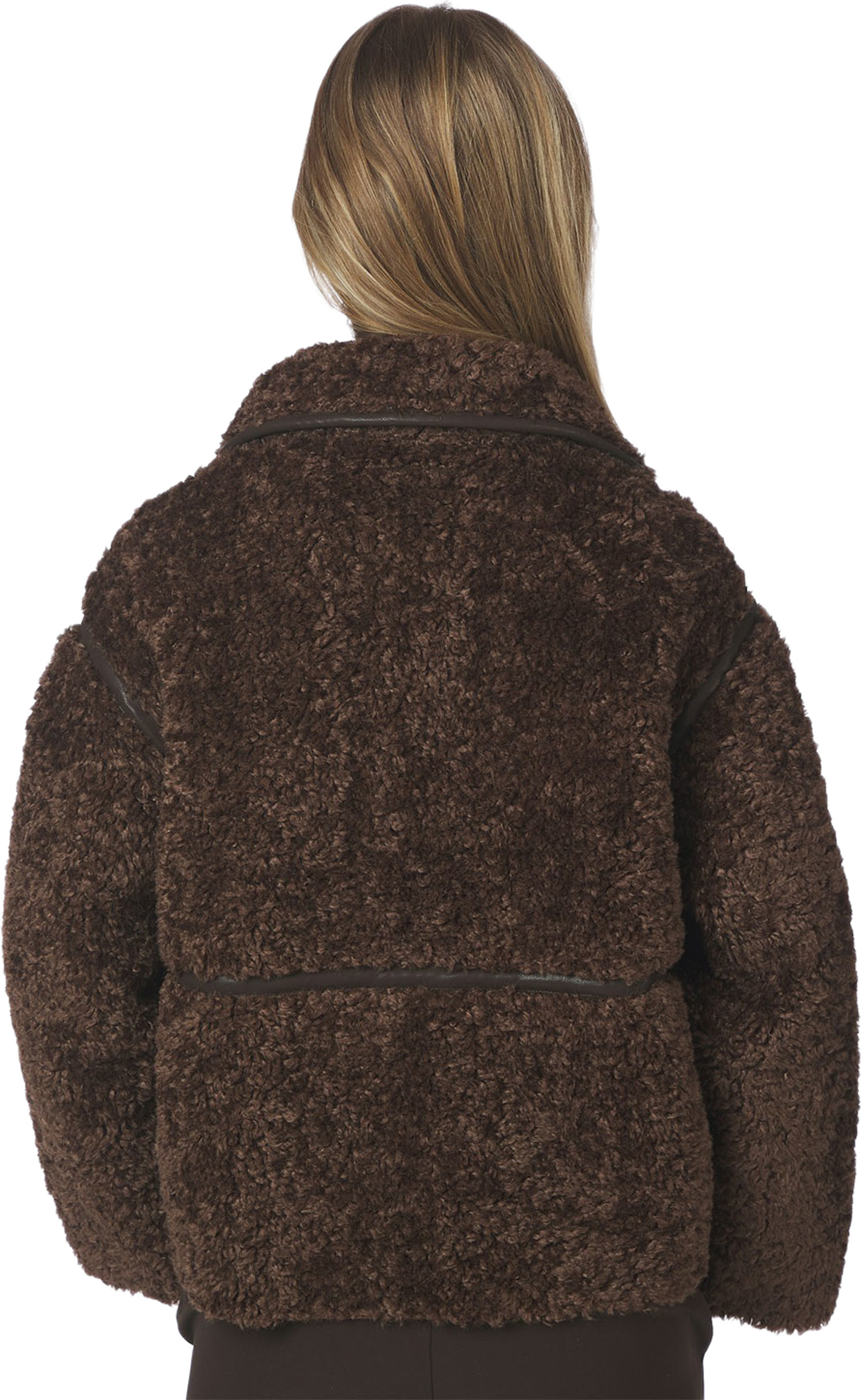 Castor Faux Fur Jacket, från Neo Noir, i färgen Dark Brown. Klicka för att öppna bilden i stort format