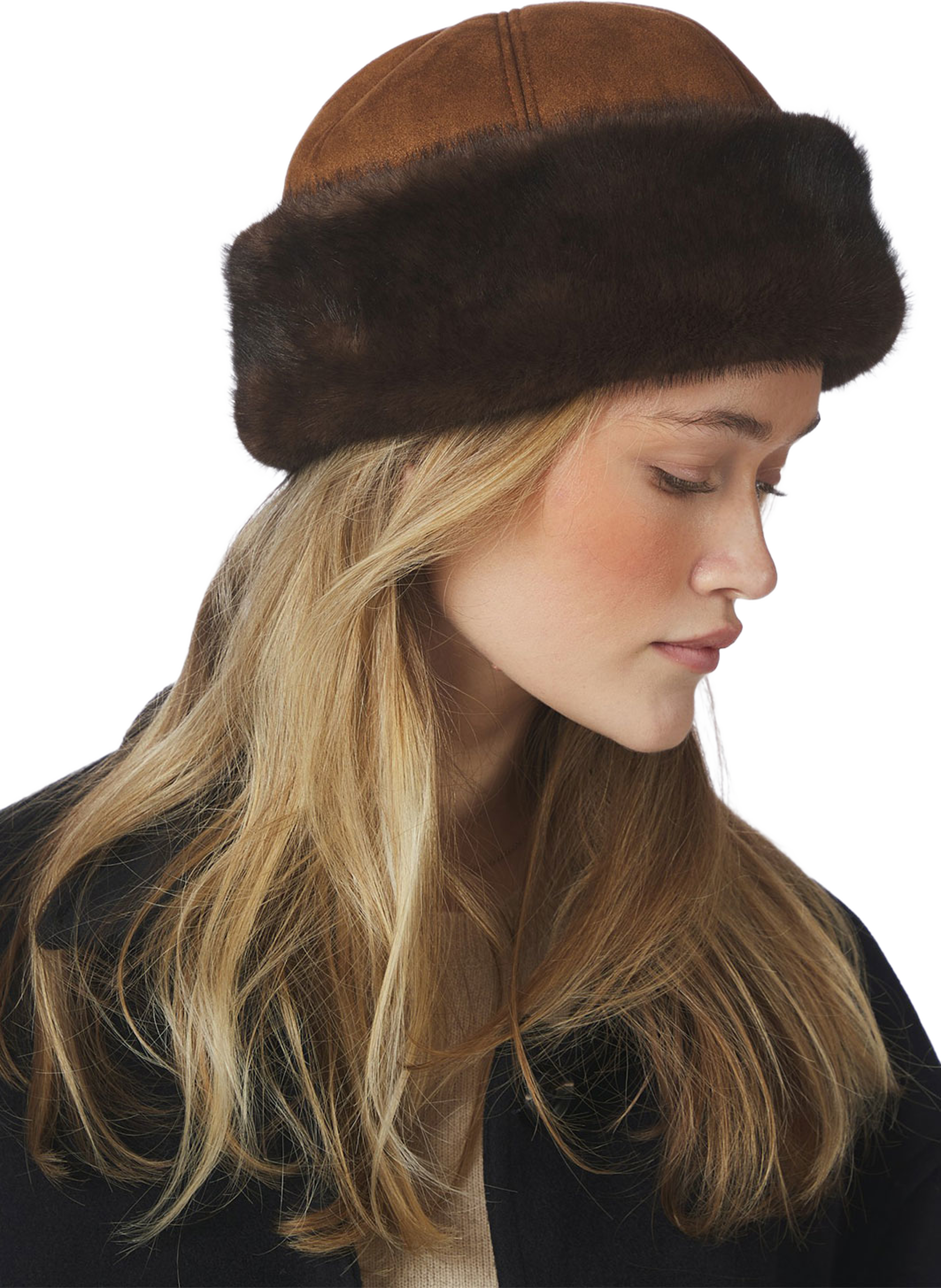 Nappi Faux Fur Hat, från Neo Noir, i färgen Brown. Klicka för att öppna bilden i stort format