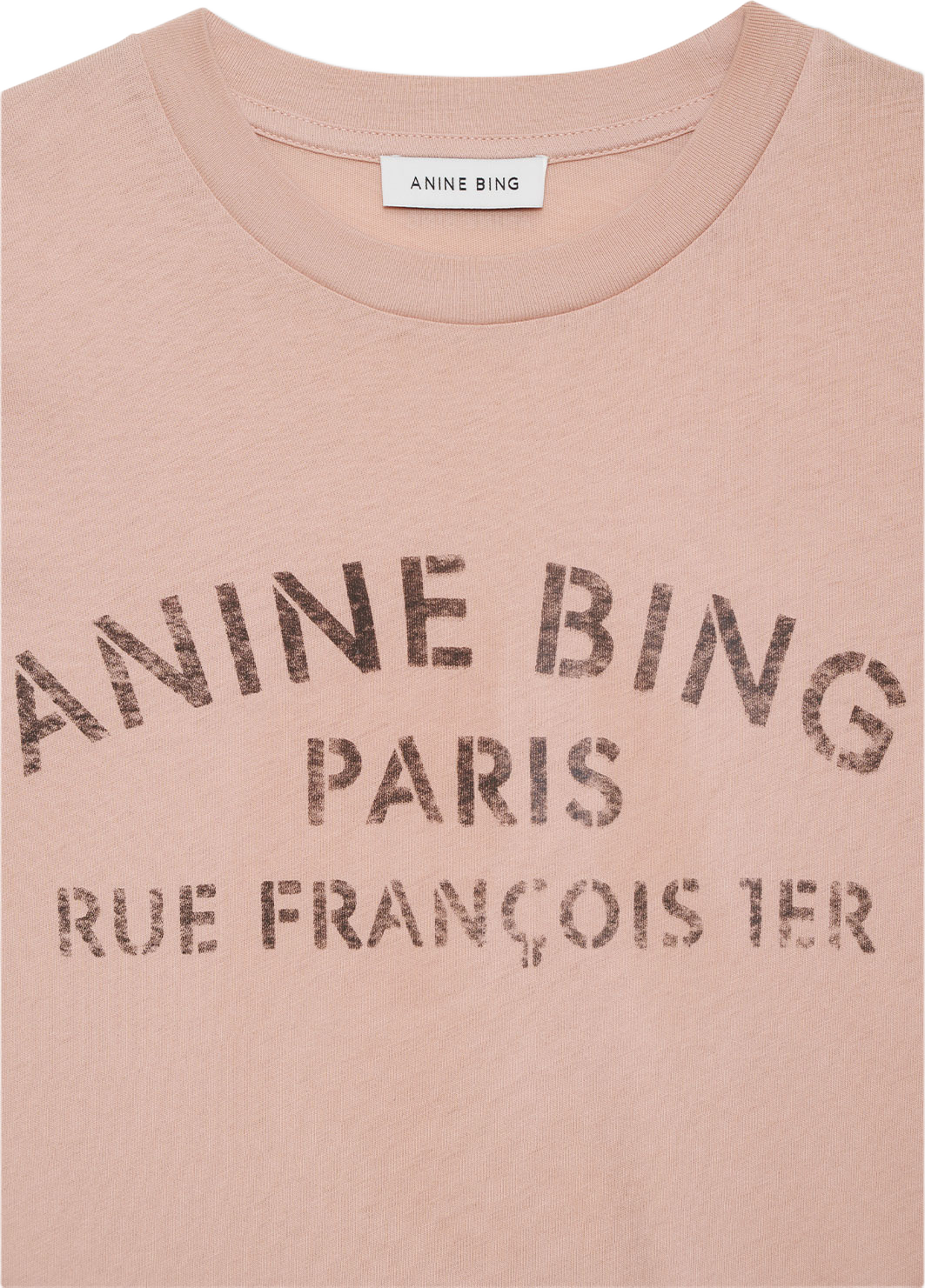 Ivan Long Sleeve Melrose Stencil, från Anine Bing, i färgen Pink. Klicka för att öppna bilden i stort format