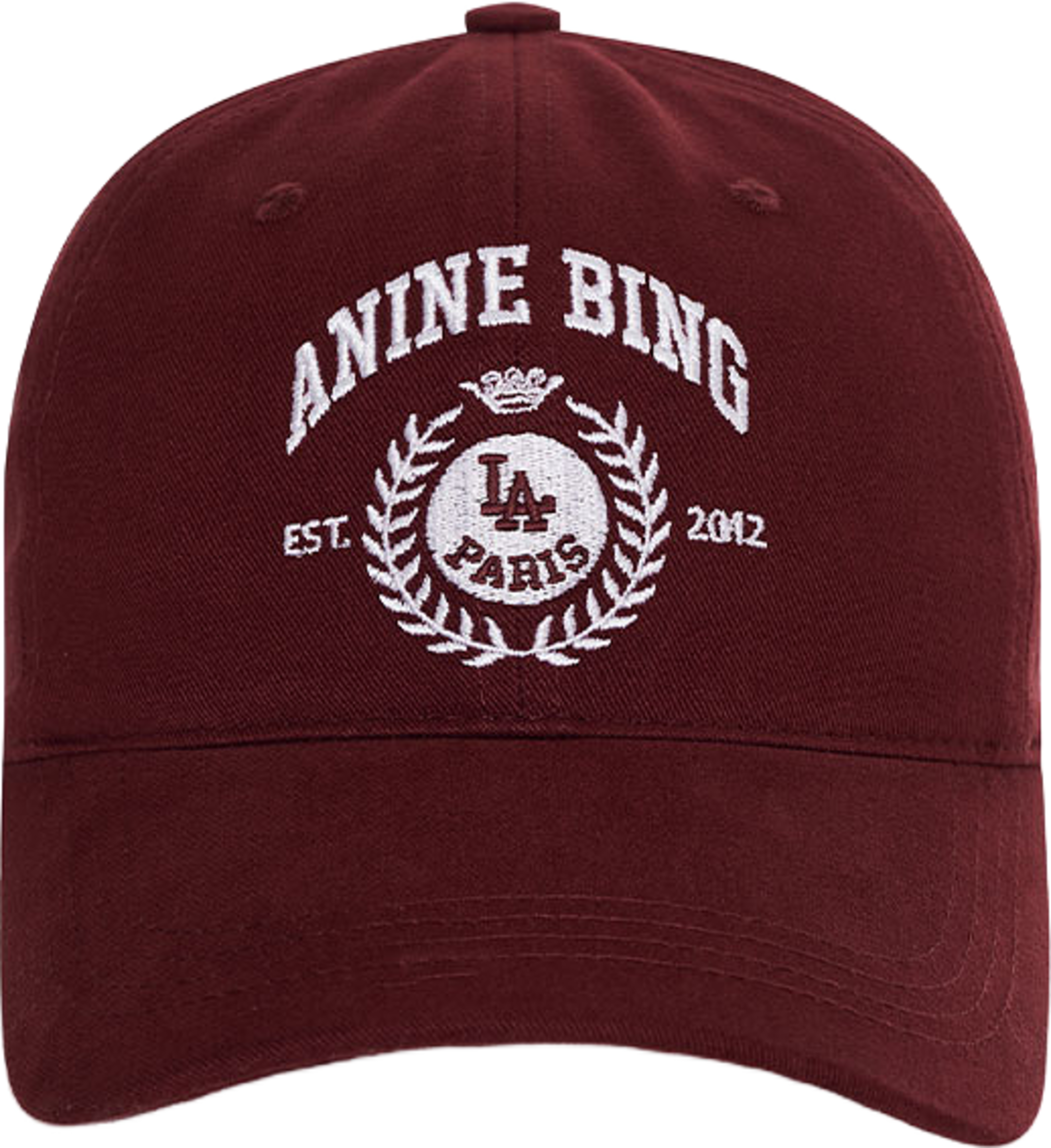 Jeremy Baseball Collegiate Cap, från Anine Bing, i färgen Burgundy. Klicka för att öppna bilden i stort format