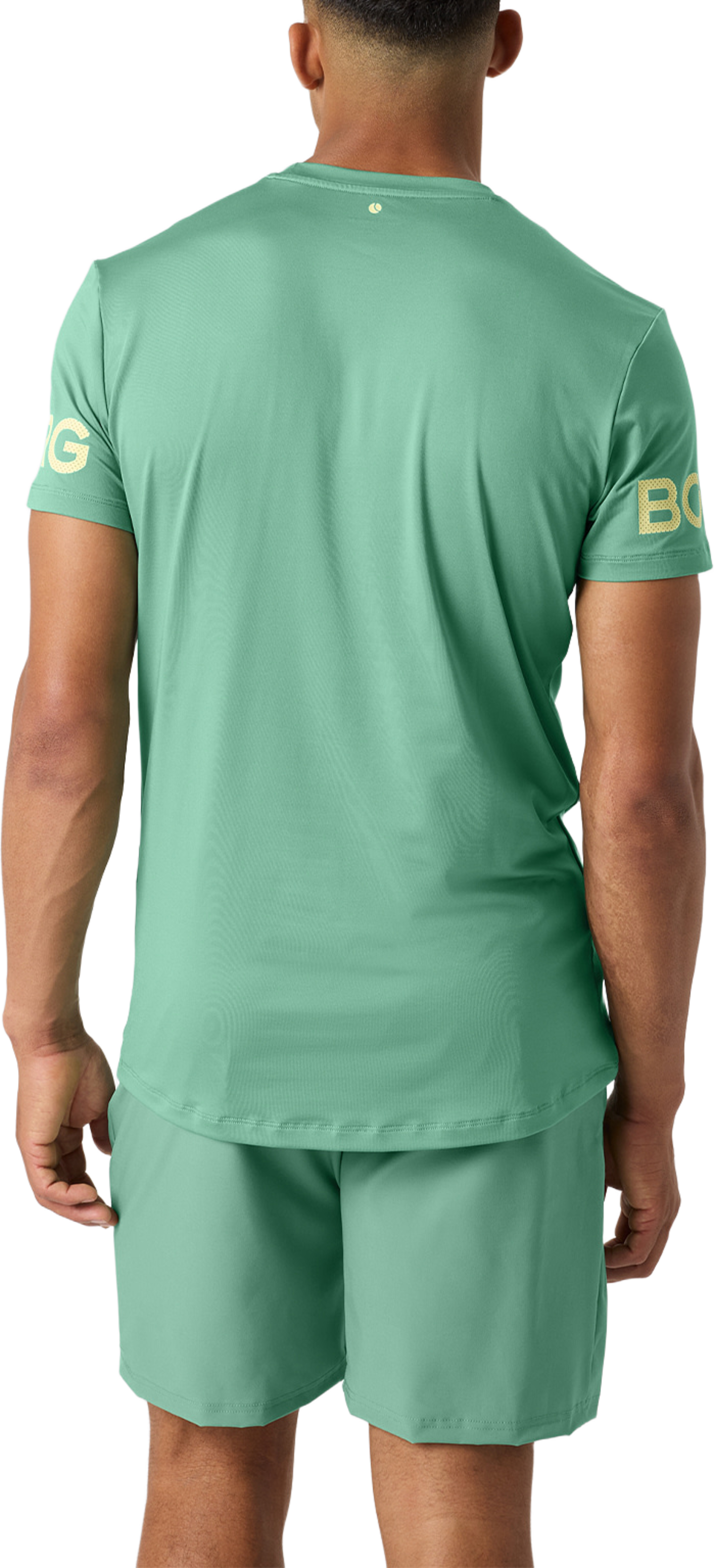 Borg T-Shirt, från Björn Borg Sport, i färgen Malachite Green. Klicka för att öppna bilden i stort format