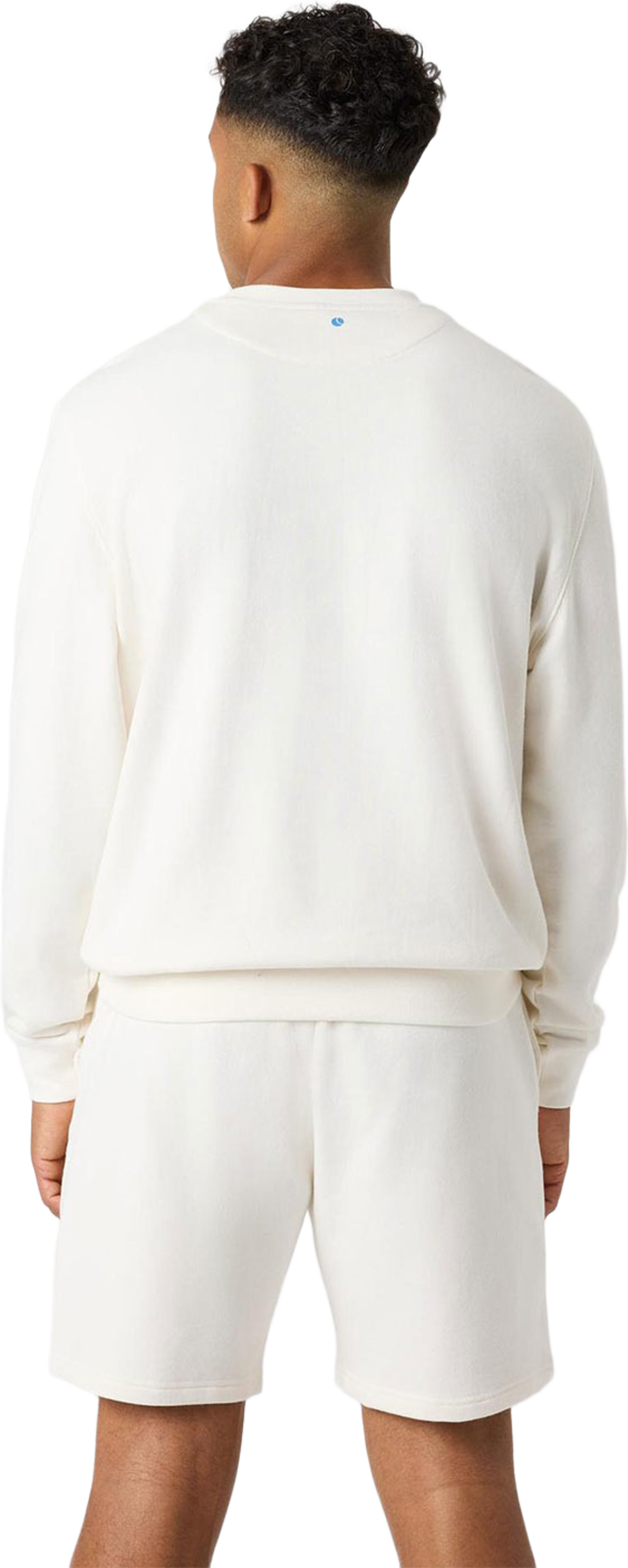 Borg Classic Print Sweatshirt, från Björn Borg Sport, i färgen Tofu. Klicka för att öppna bilden i stort format