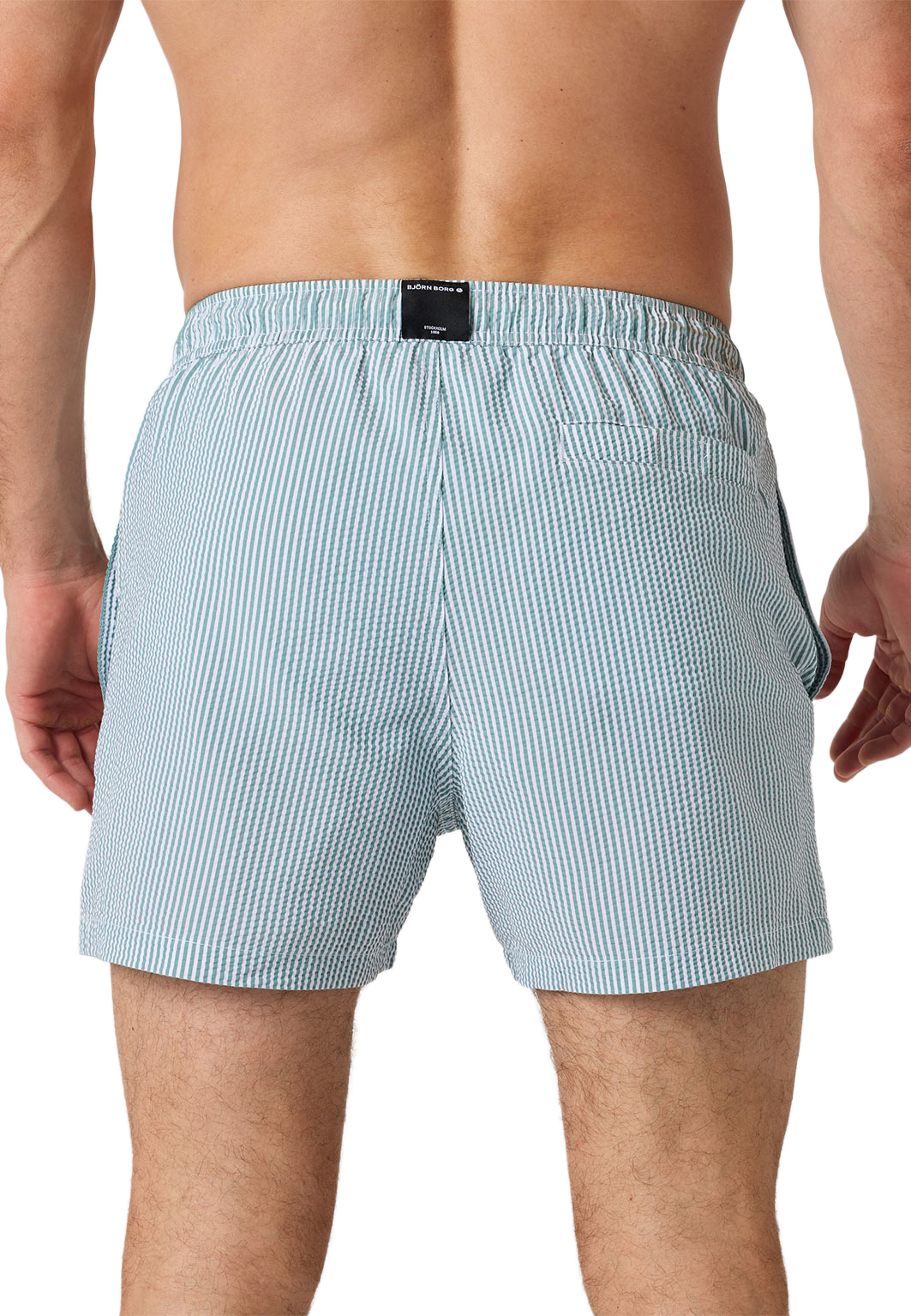 Borg Seersucker Swim Shorts, från Björn Borg, i färgen Bb Searstripe 5. Klicka för att öppna bilden i stort format