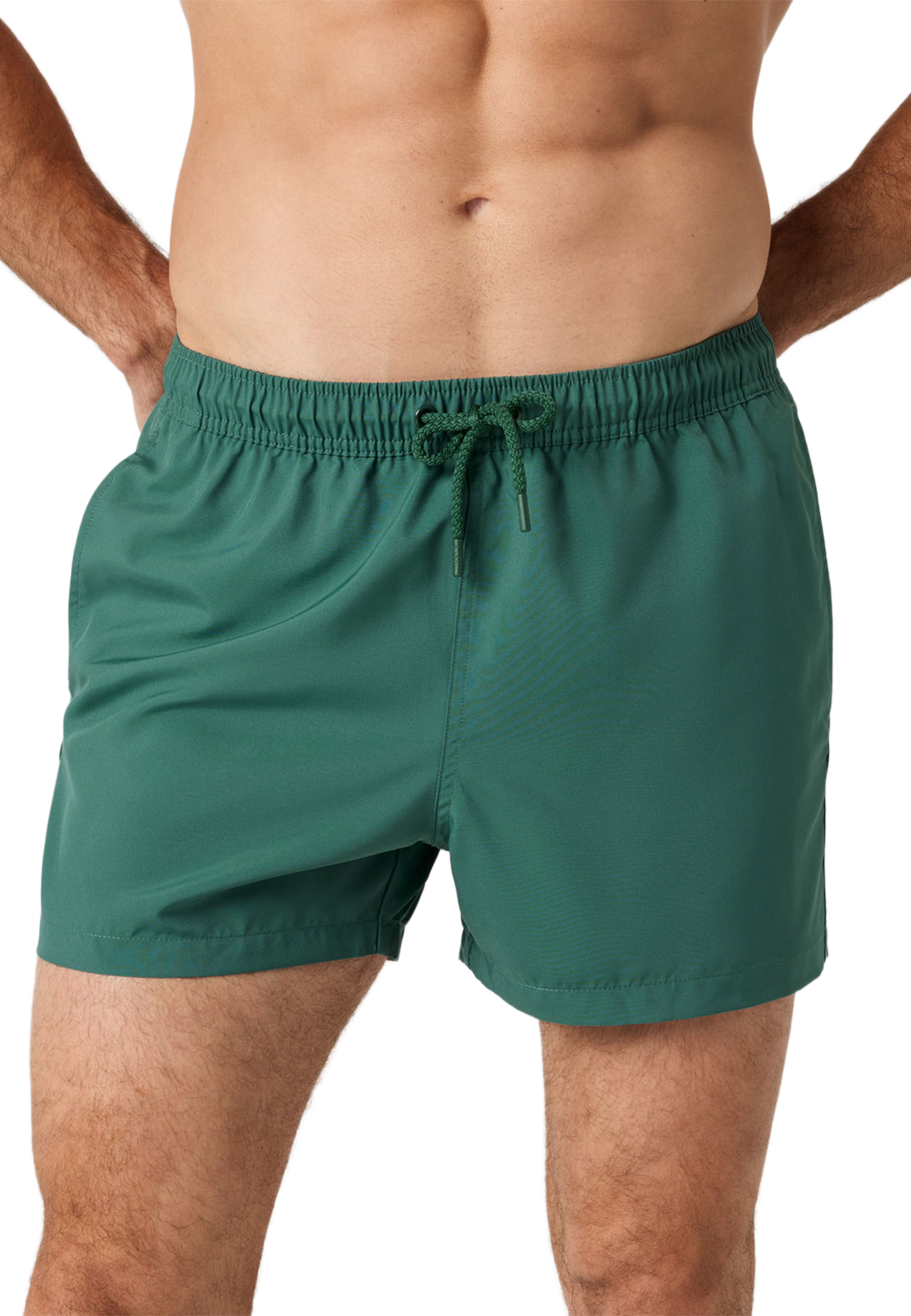 Borg Solid Swim Shorts, från Björn Borg, i färgen Mallard Green. Klicka för att öppna bilden i stort format