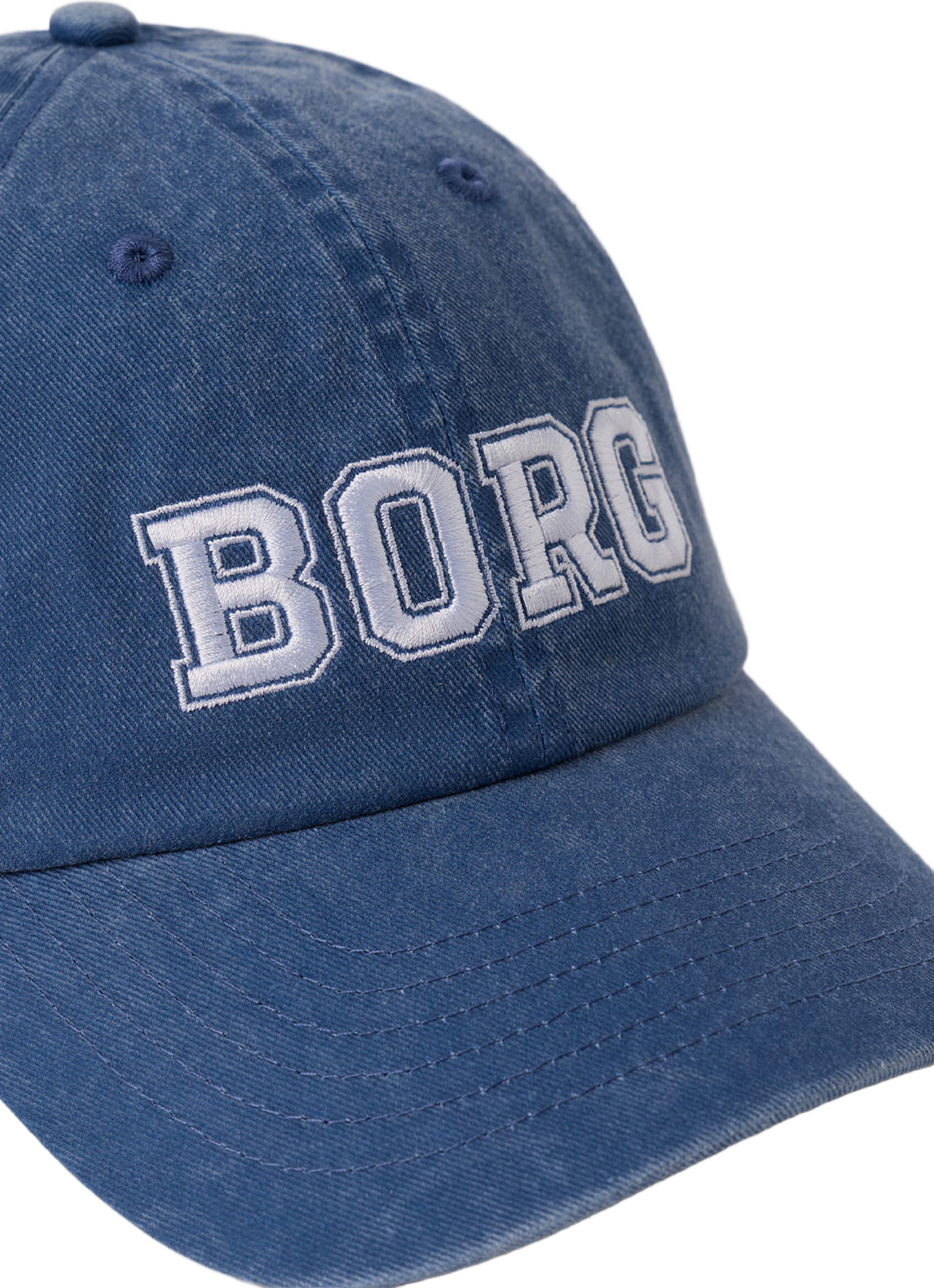 Borg Washed Bold Logo Cap, från Björn Borg, i färgen Monaco Blue. Klicka för att öppna bilden i stort format