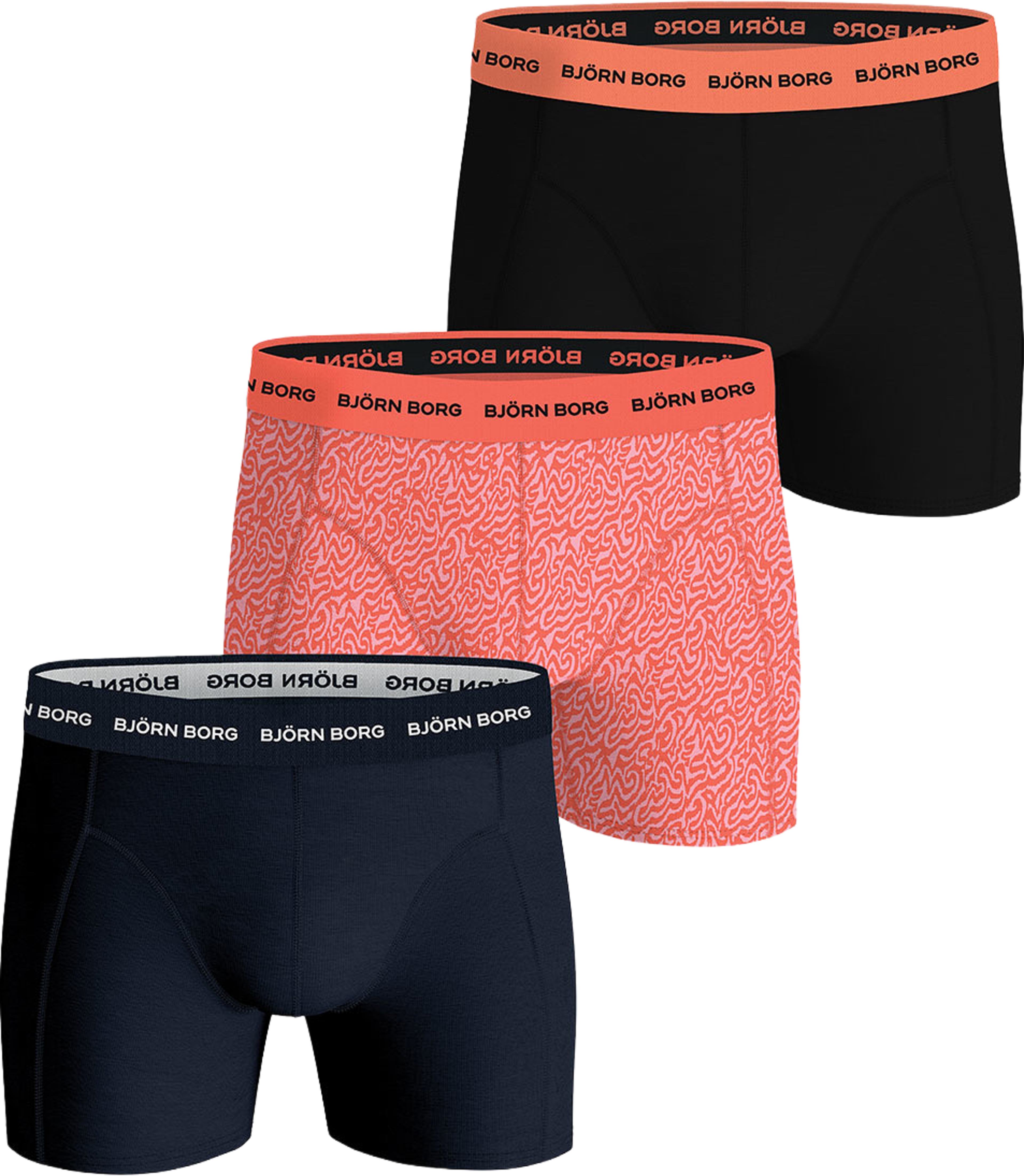 Cotton Stretch Boxer 3p, från Björn Borg, i färgen Multipack 3. Klicka för att öppna bilden i stort format