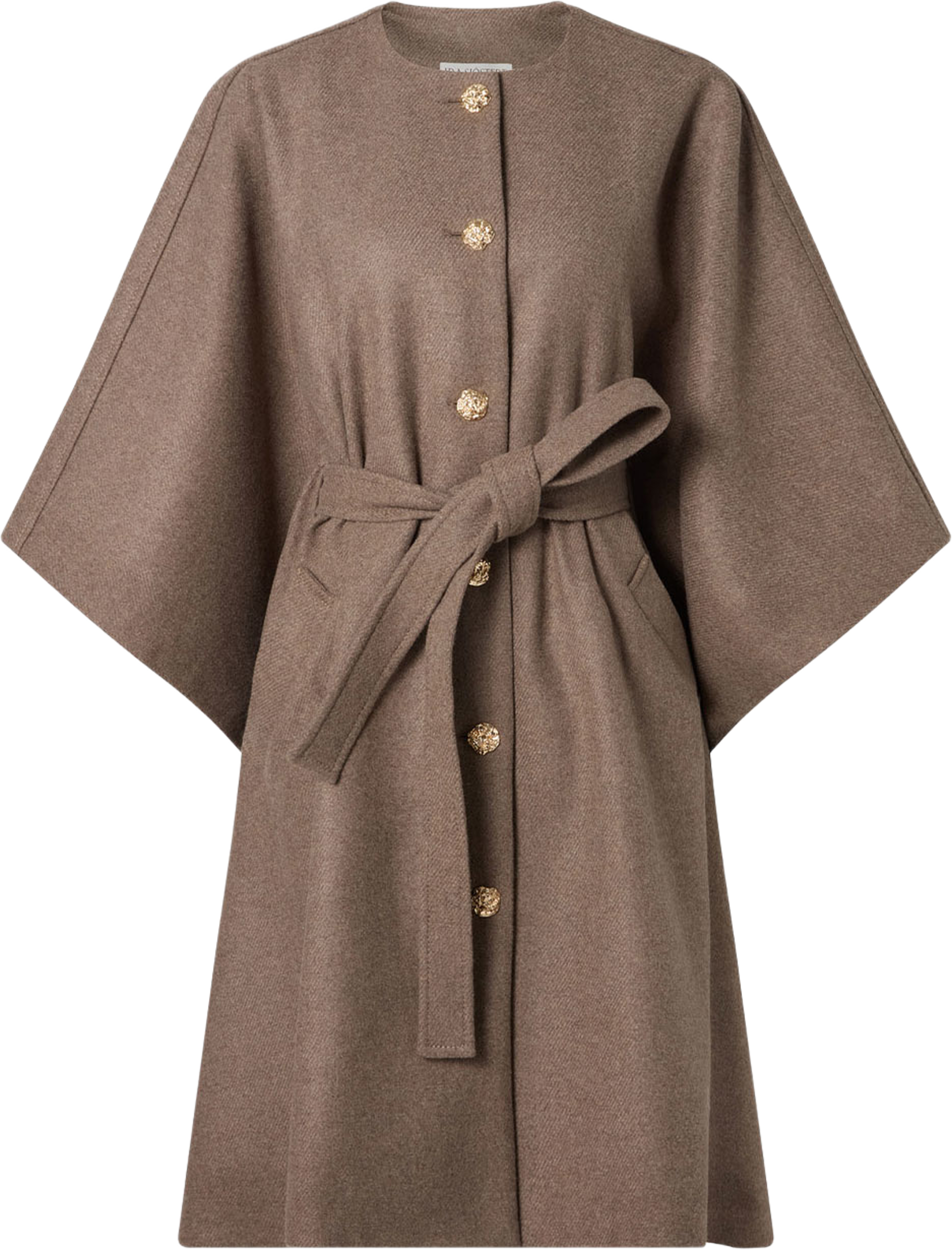 Hannah Cape Coat, från Ida Sjöstedt, i färgen Light Brown. Klicka för att öppna bilden i stort format