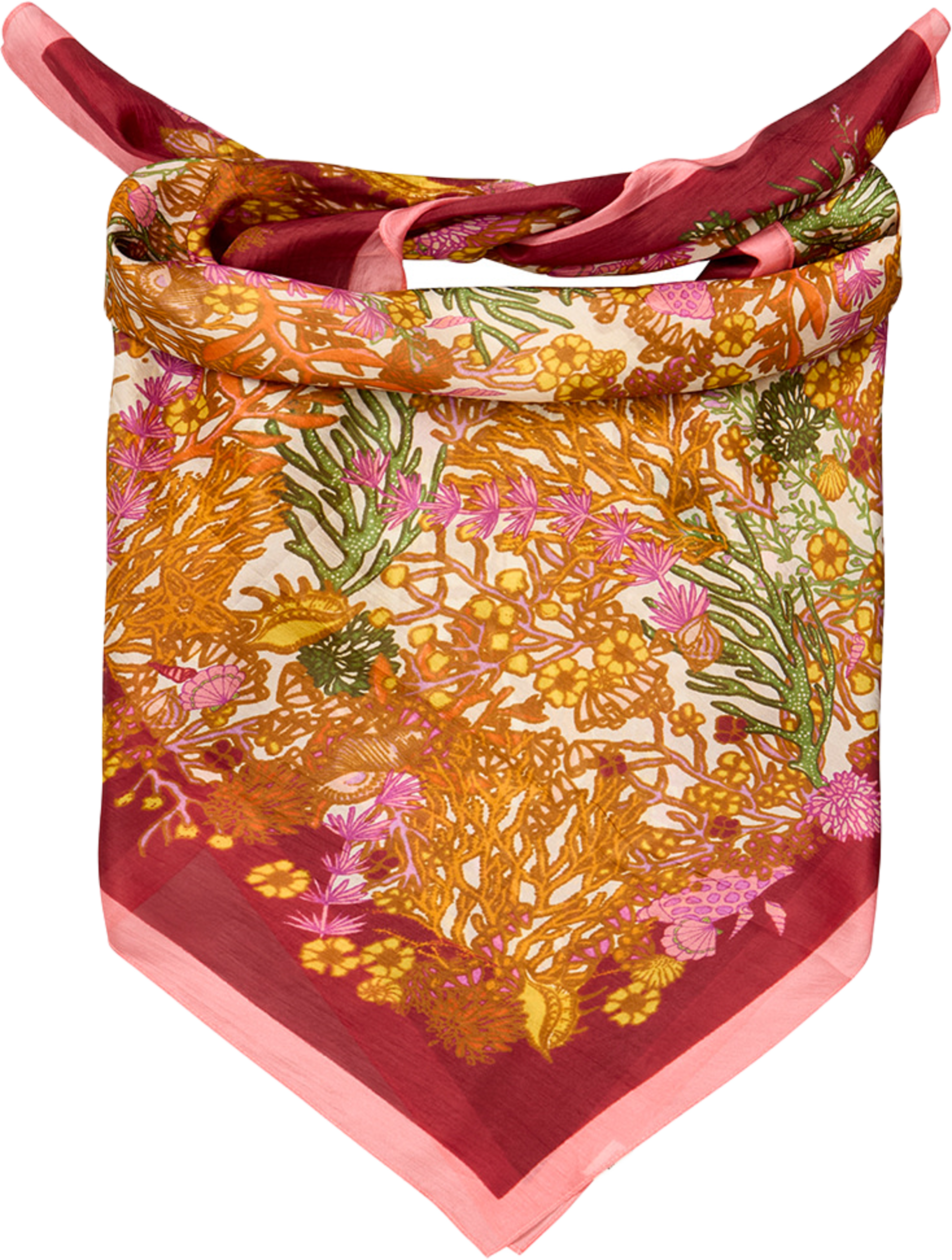 Corallo Taby Sia Scarf, från Becksöndergaard, i färgen Pompeian Red. Klicka för att öppna bilden i stort format