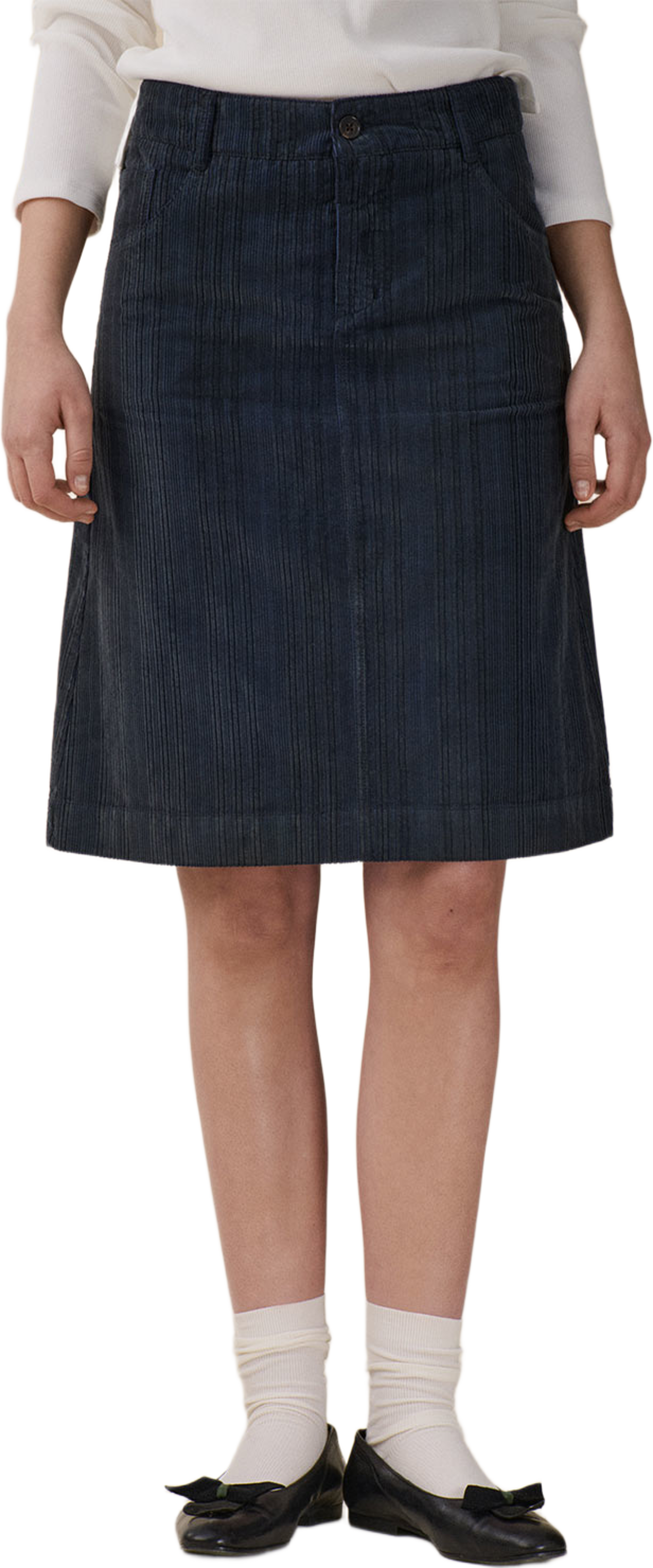 Mallory Skirt, från Jeanerica, i färgen Azzurro Corduroy. Klicka för att öppna bilden i stort format