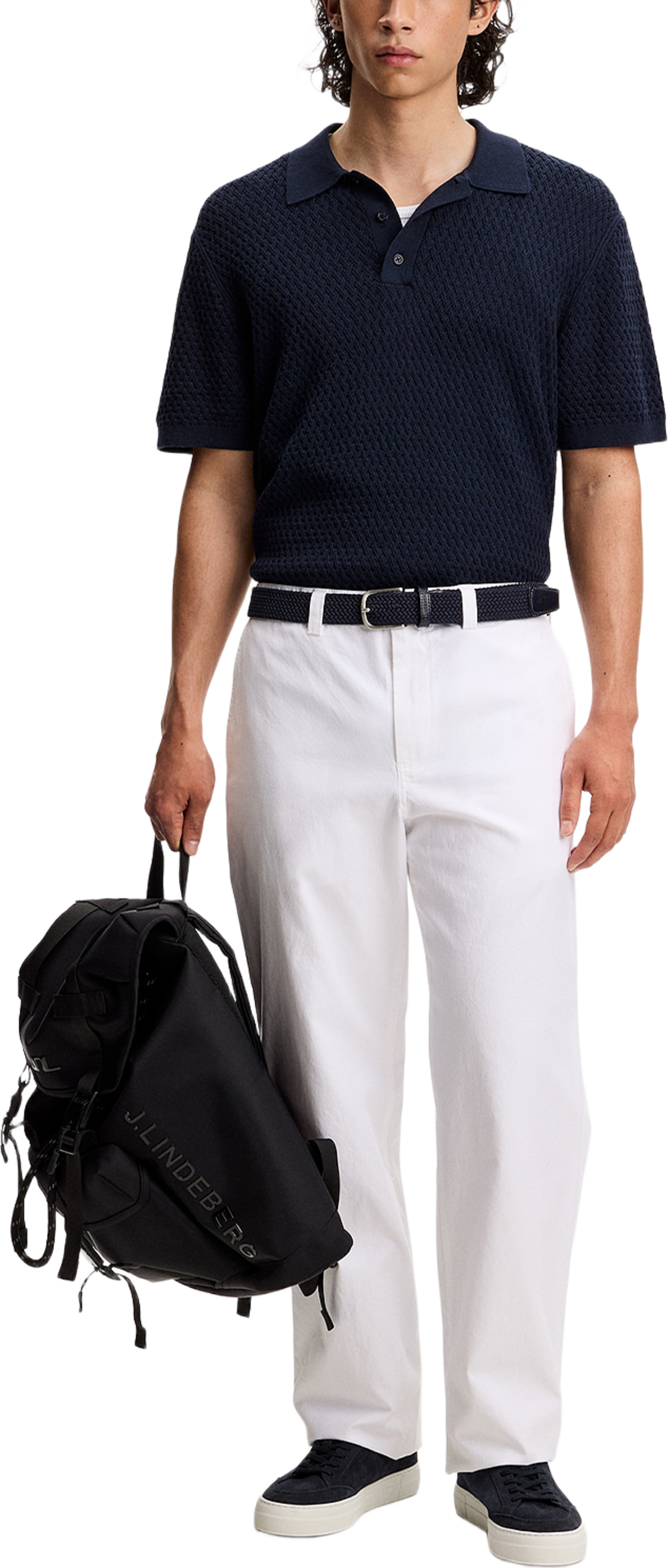 Devyn Cotton Twill Pants, från J.Lindeberg, i färgen White. Klicka för att öppna bilden i stort format