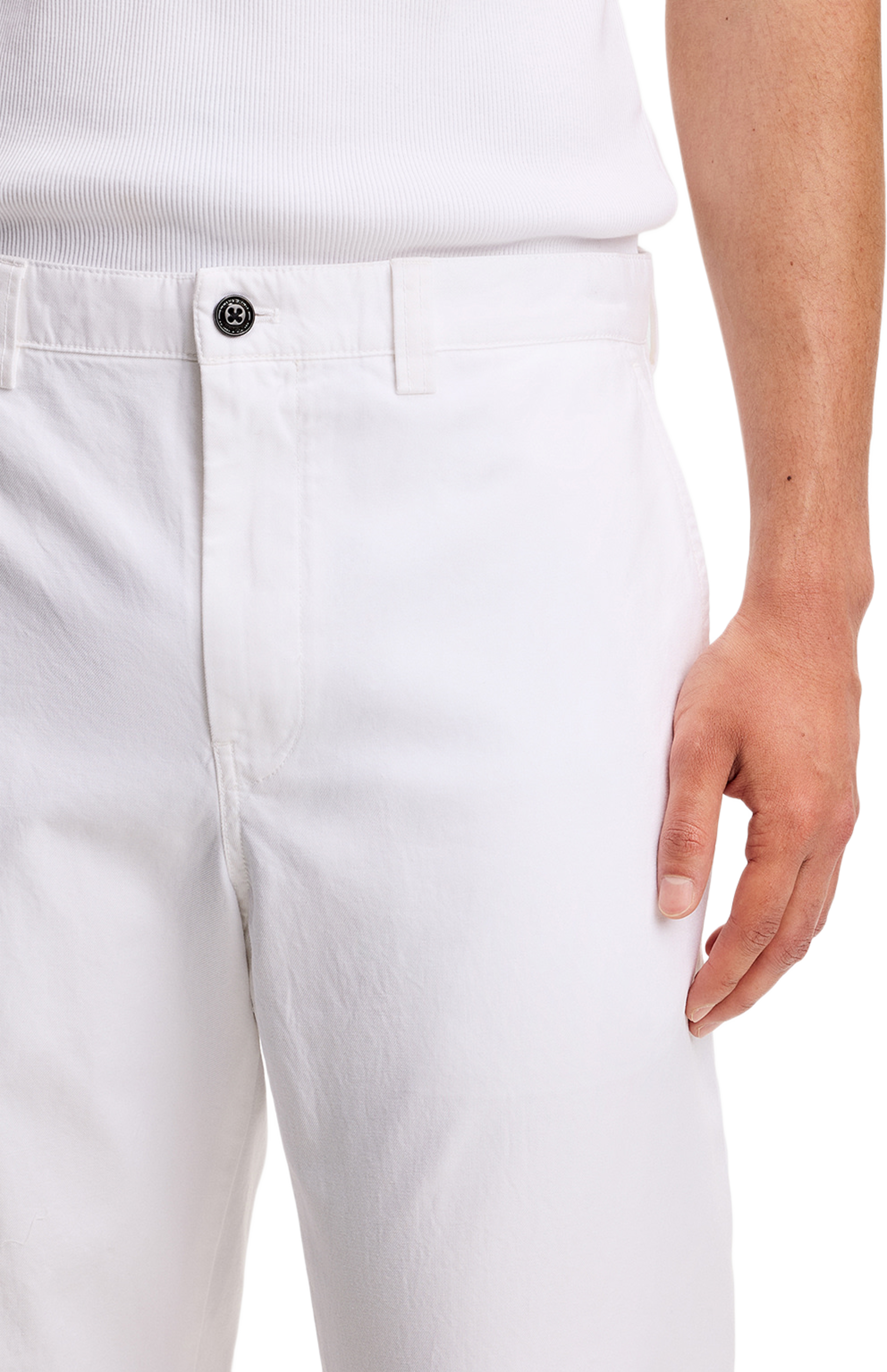Devyn Cotton Twill Pants, från J.Lindeberg, i färgen White. Klicka för att öppna bilden i stort format