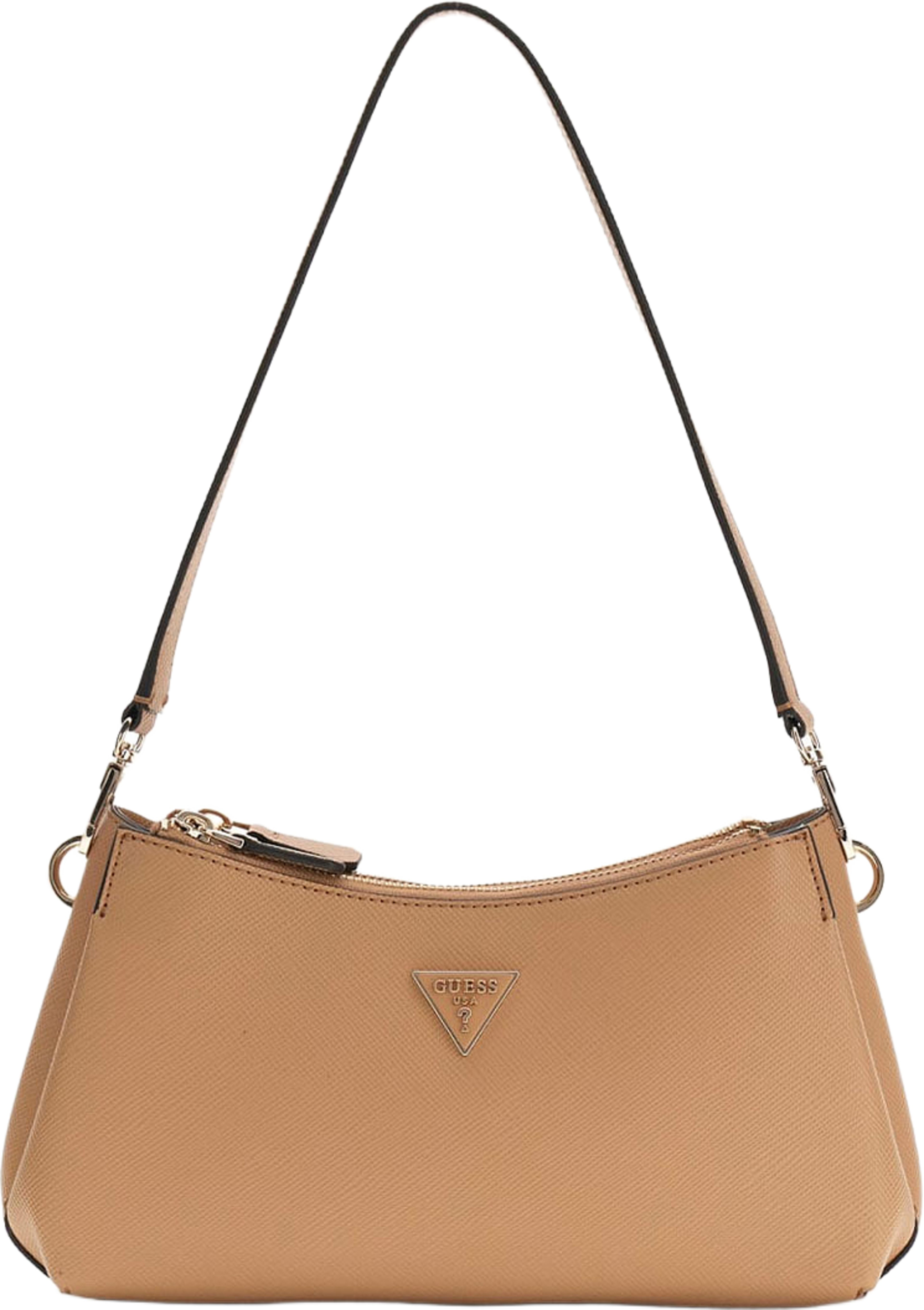 Noelle II 3 Comp Shoulder Crossbody Bag, från Guess, i färgen Beige. Klicka för att öppna bilden i stort format