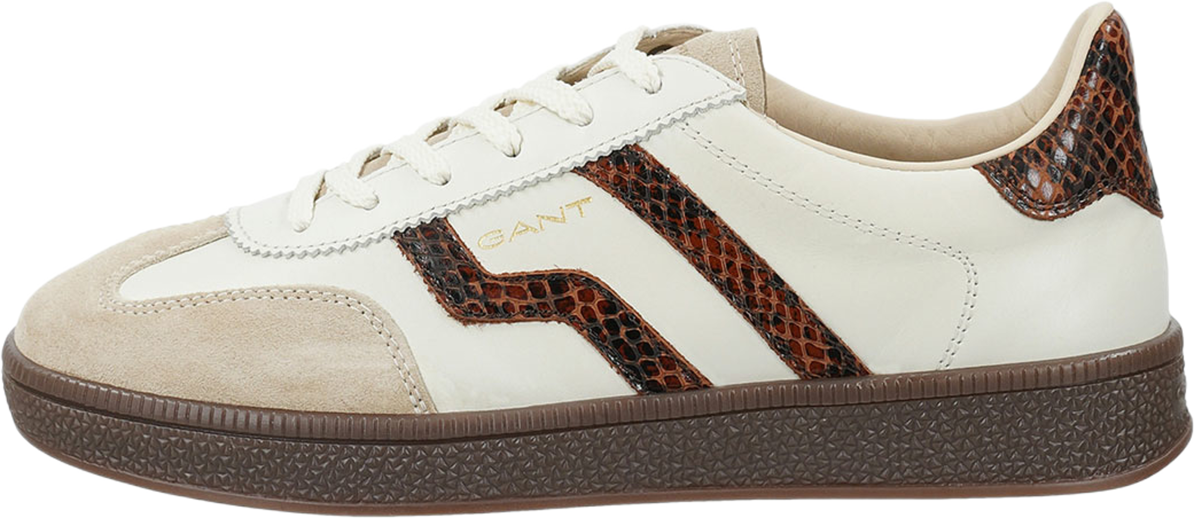 Cuzima Sneaker, från GANT, i färgen Off White/Brown. Klicka för att öppna bilden i stort format