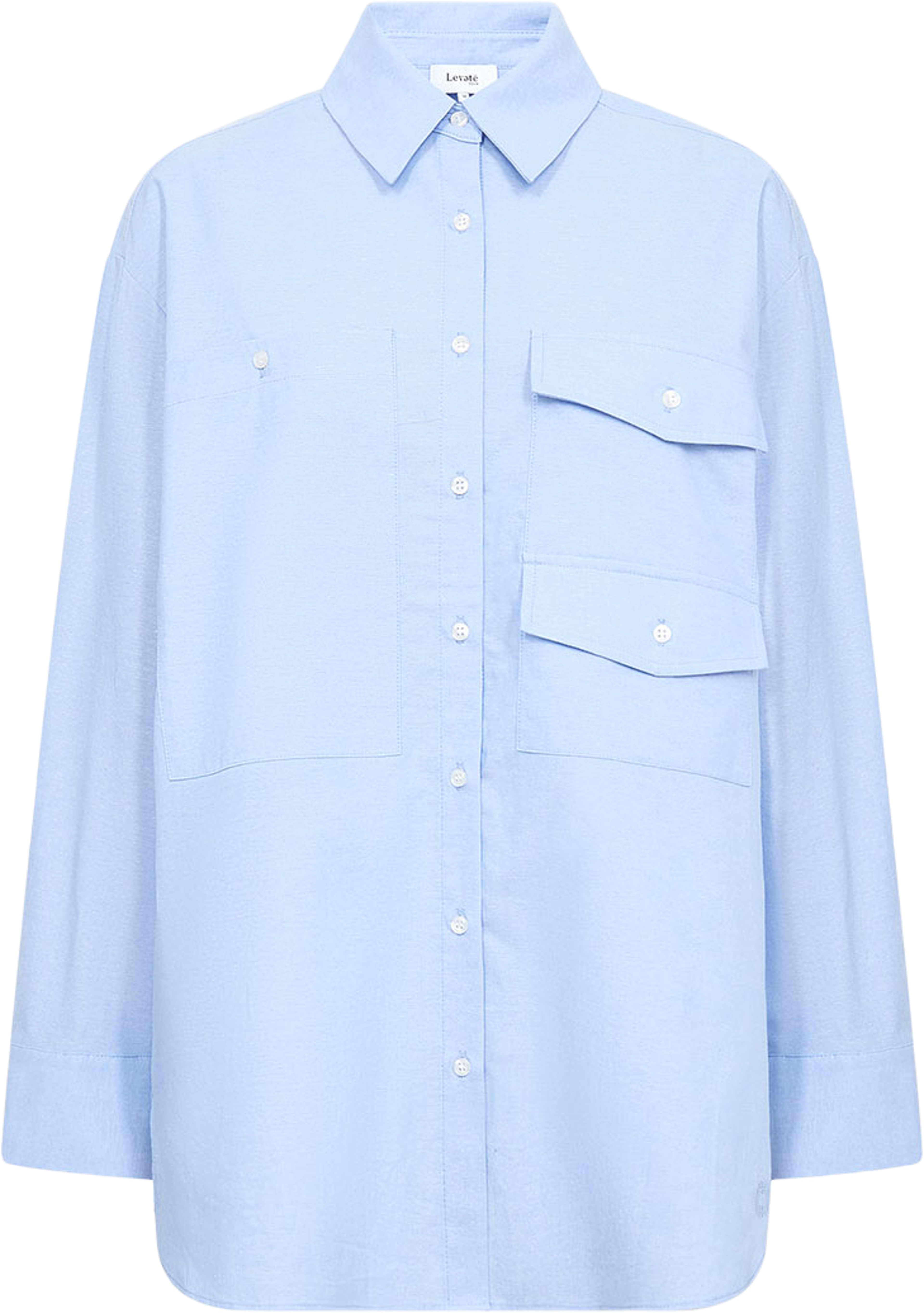Sage 2 Shirt, från Leveté Room, i färgen Sky Blue. Klicka för att öppna bilden i stort format
