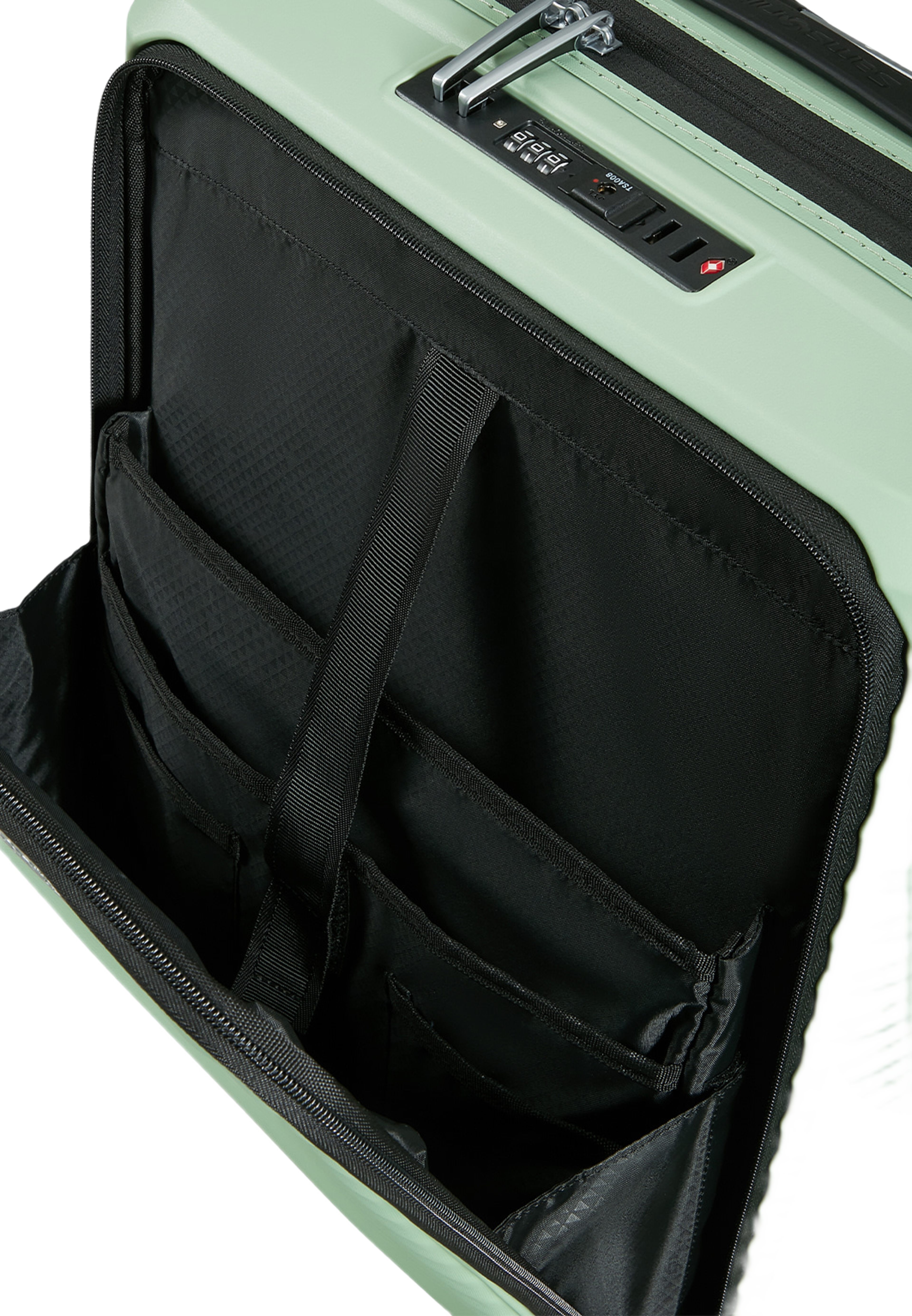 Upscape Frontloader  Kabinväska 55 cm, från Samsonite, i färgen Soft Sage. Klicka för att öppna bilden i stort format