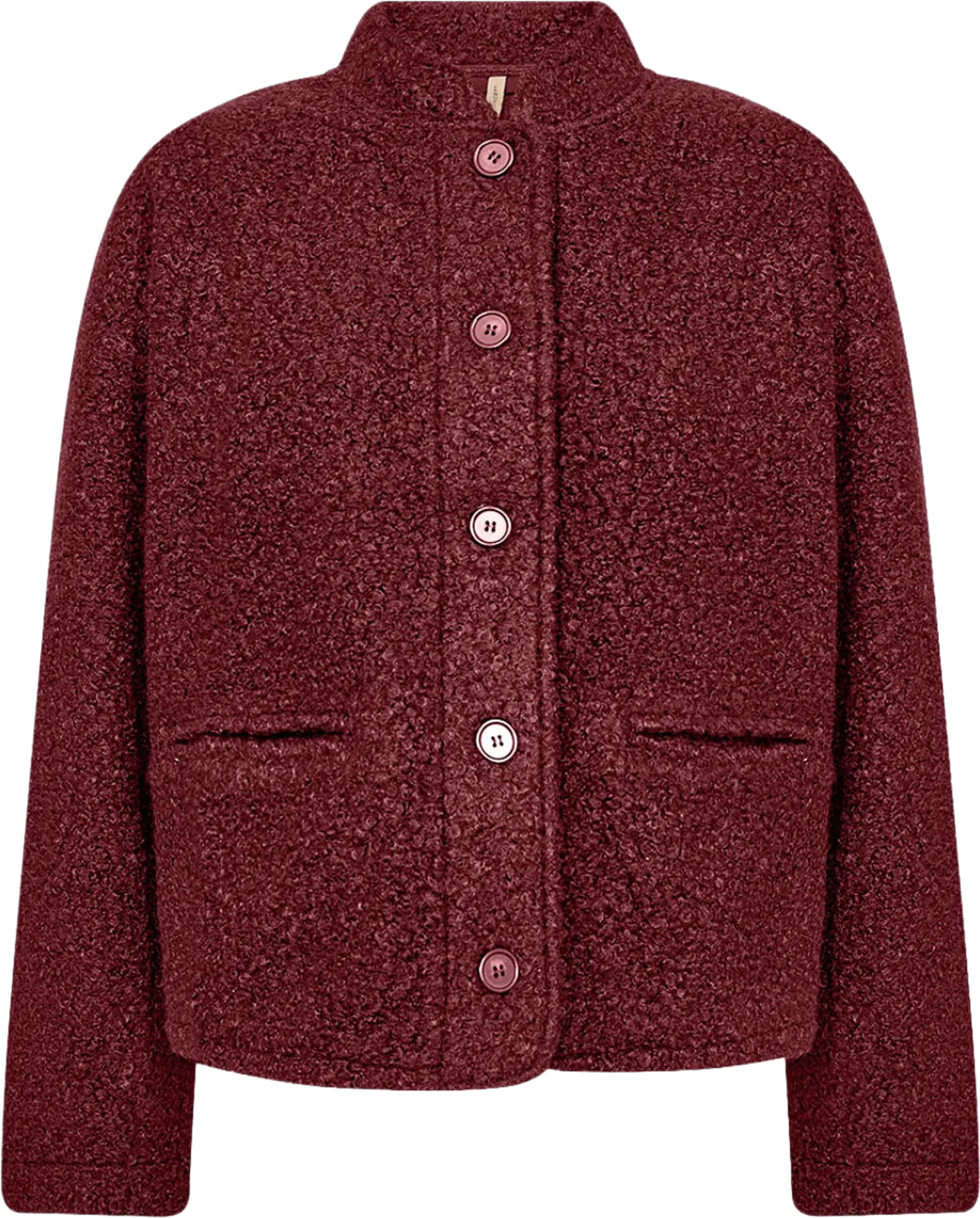 Sc-Shaima 1 Jacket, från Soyaconcept, i färgen Oxblood Red. Klicka för att öppna bilden i stort format