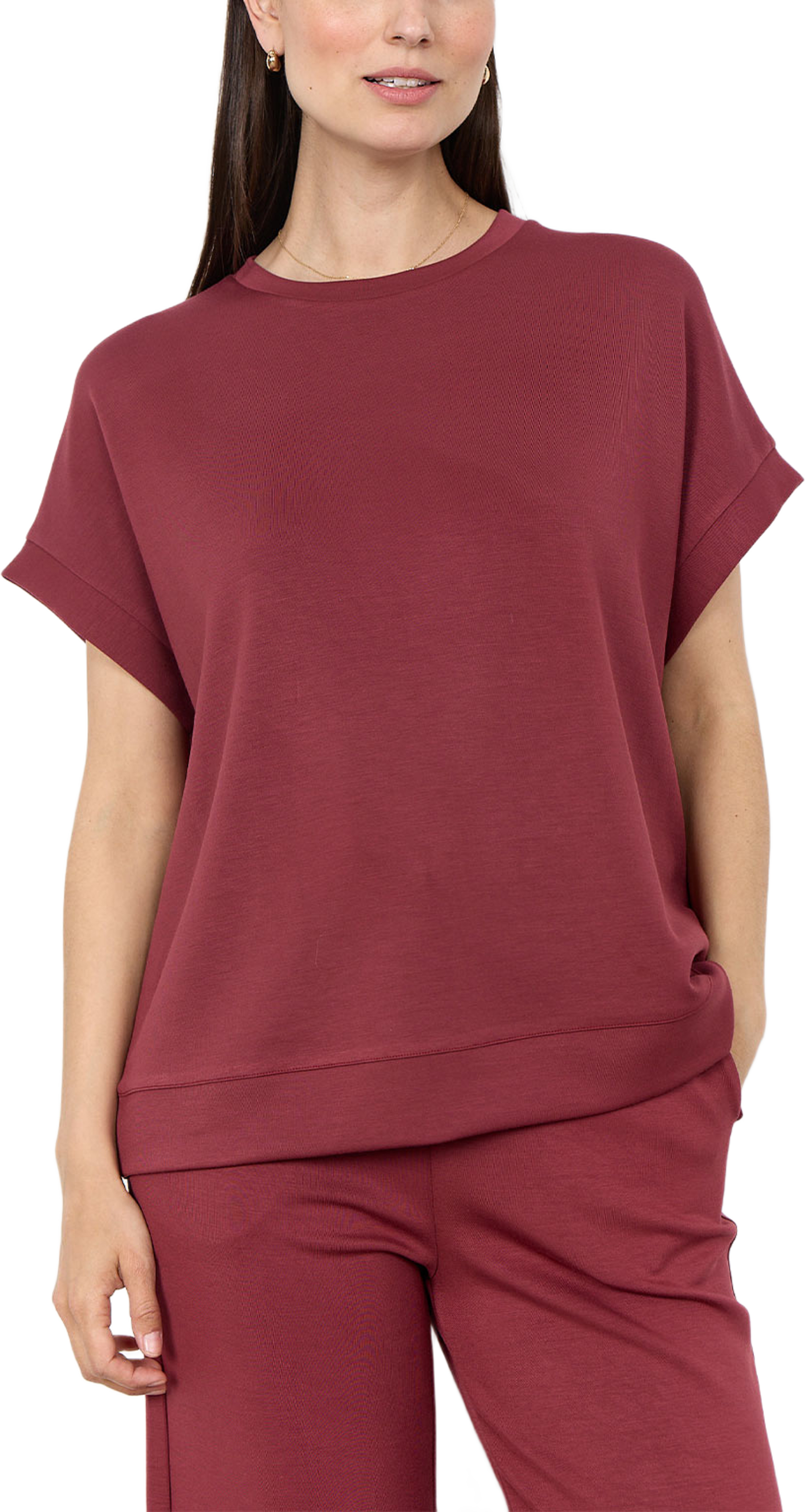 Banu 245 Blouse, från Soyaconcept, i färgen Oxblood Red. Klicka för att öppna bilden i stort format