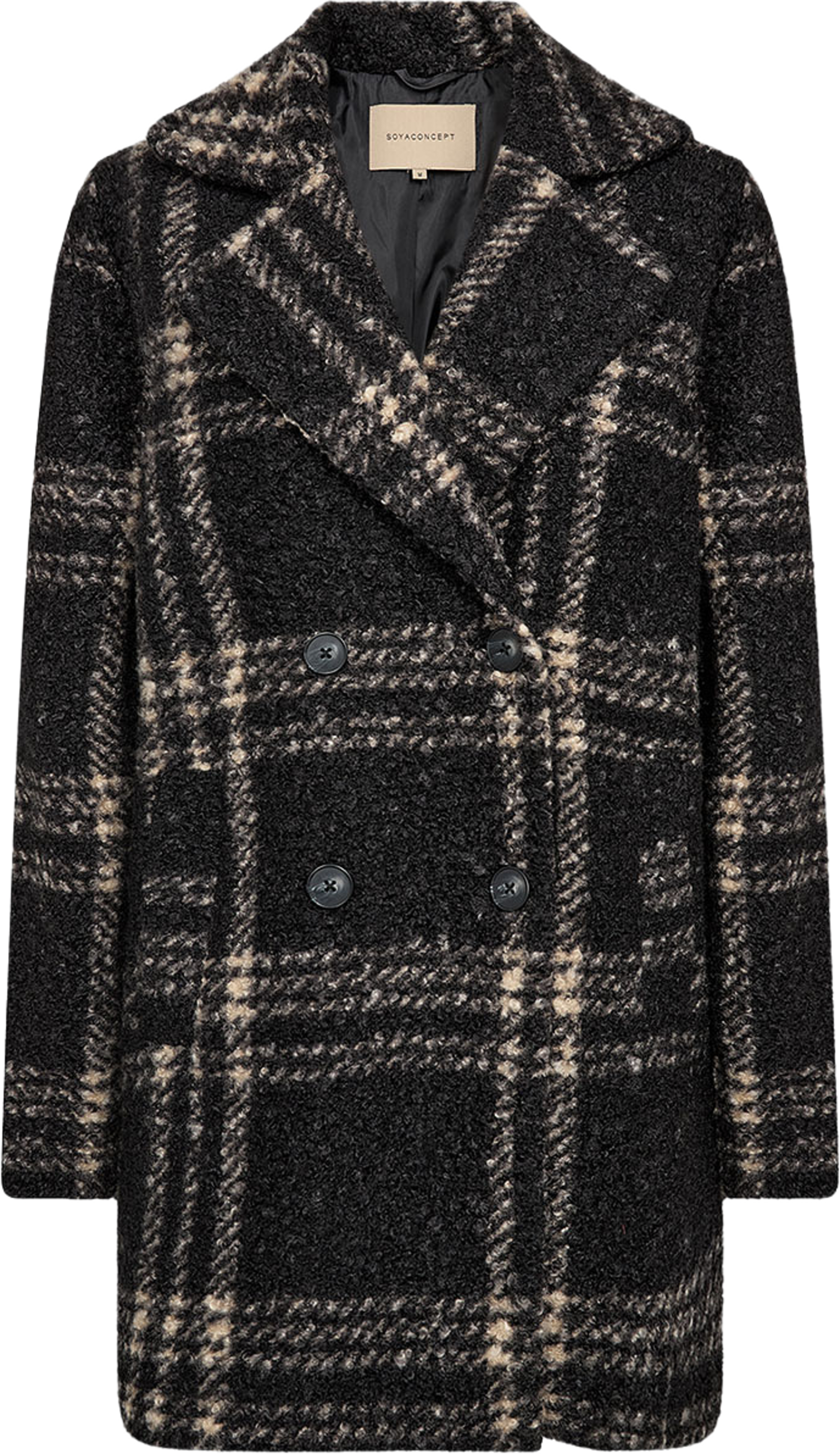 Gisa 2 Jacket, från Soyaconcept, i färgen Black Combi. Klicka för att öppna bilden i stort format