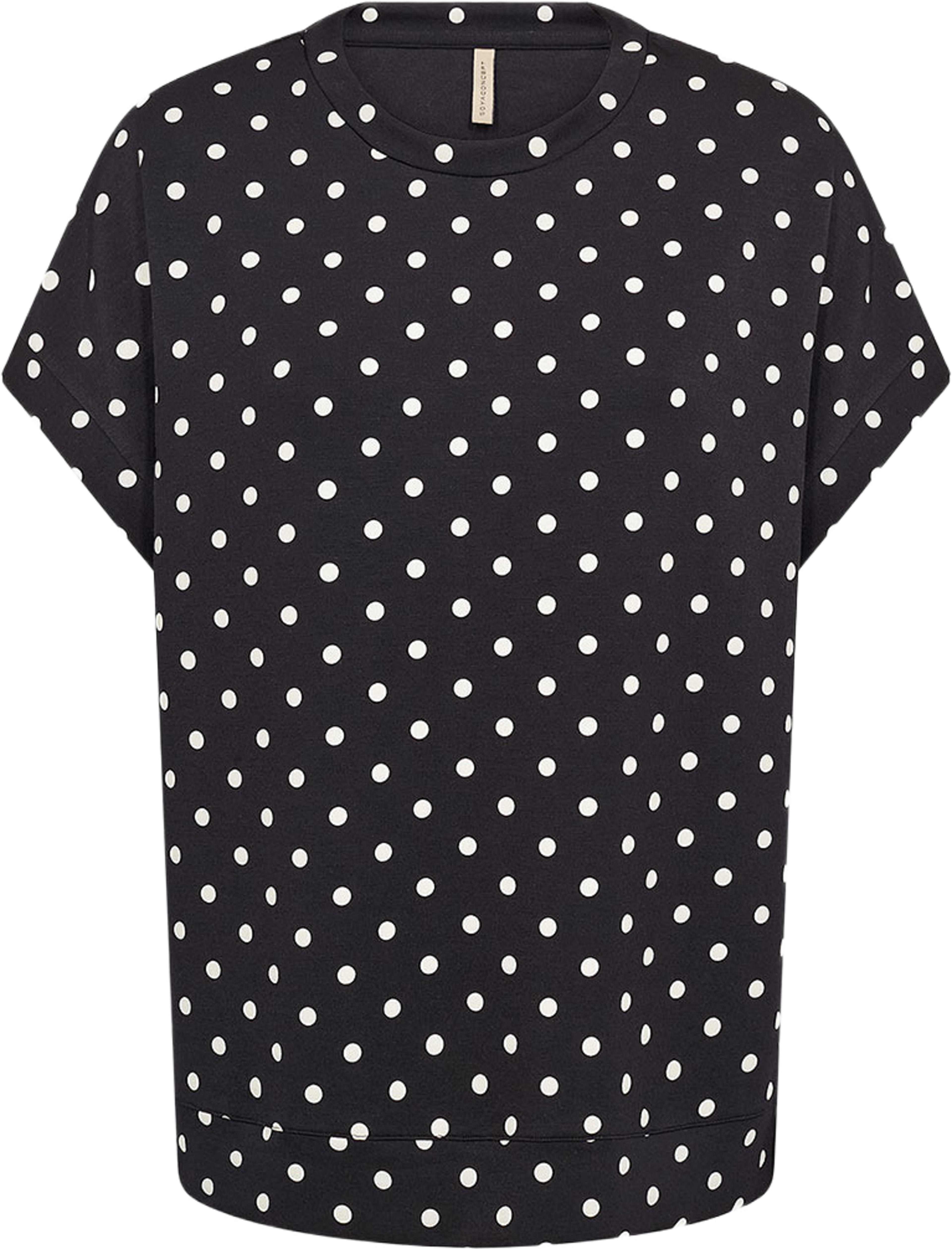 Godiva 2 Blouse, från Soyaconcept, i färgen Black Combi. Klicka för att öppna bilden i stort format