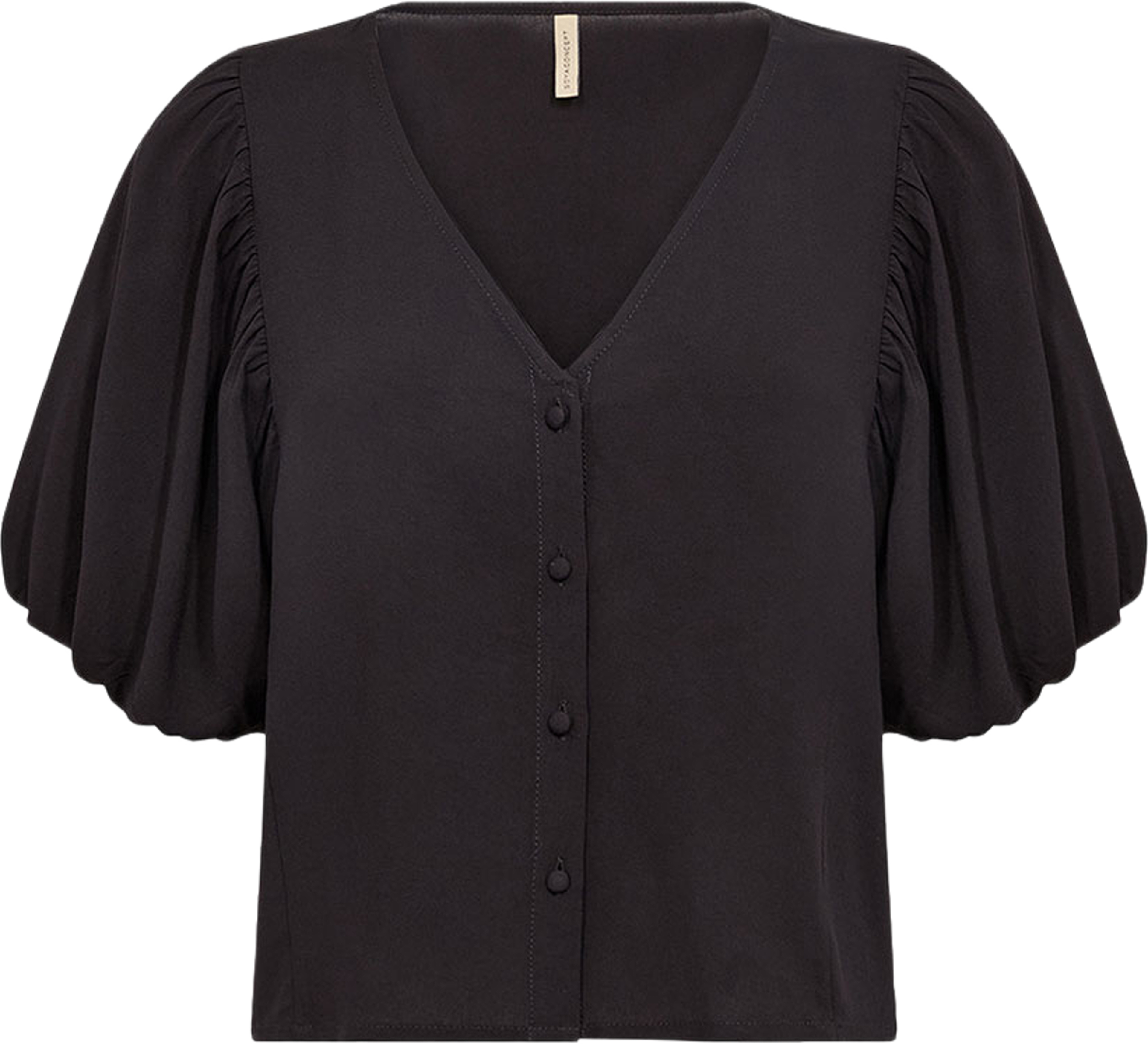Radia 236 Blouse, från Soyaconcept, i färgen Black. Klicka för att öppna bilden i stort format