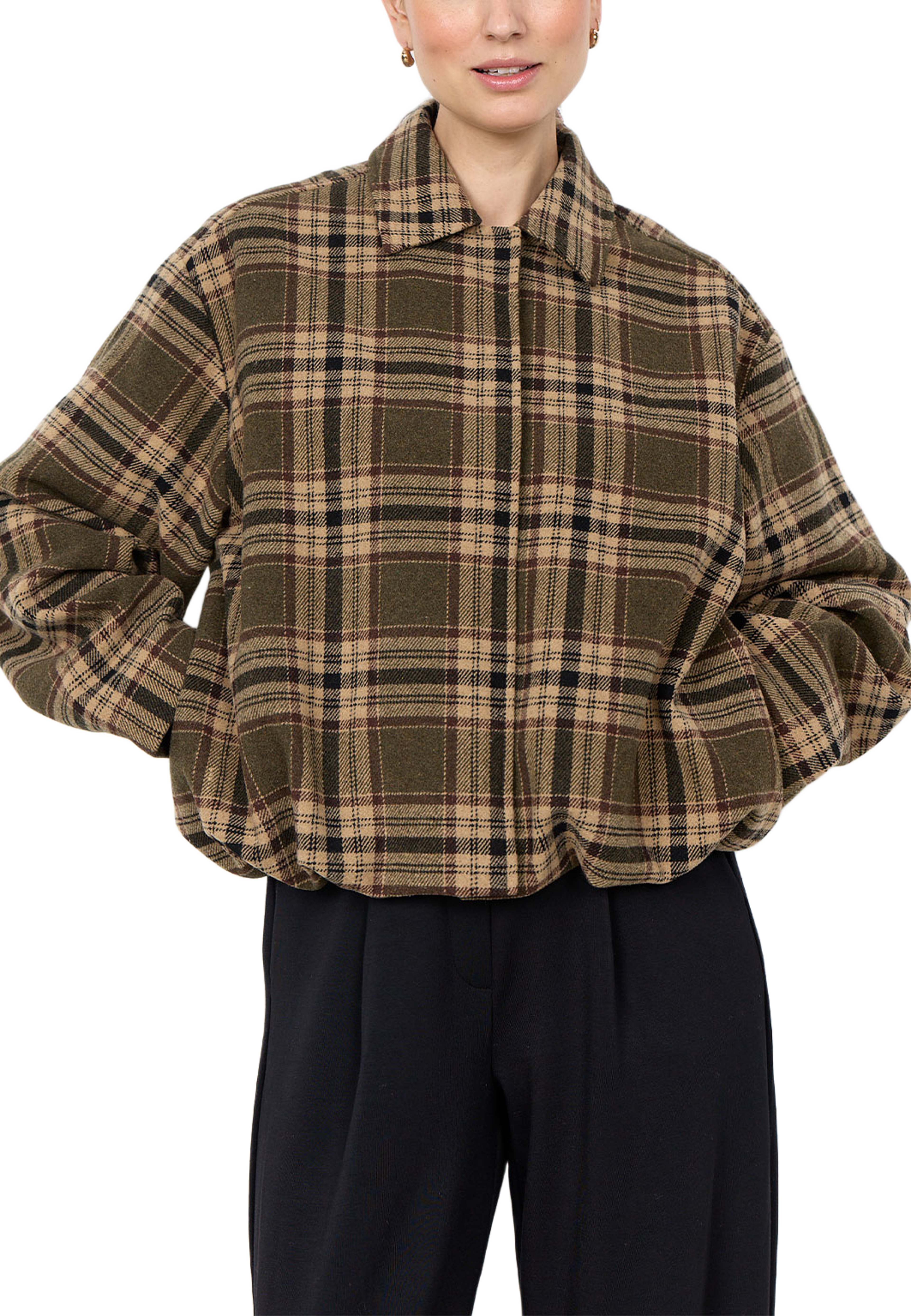 Gerlinde 1 Jacket, från Soyaconcept, i färgen Forest Night Combi. Klicka för att öppna bilden i stort format