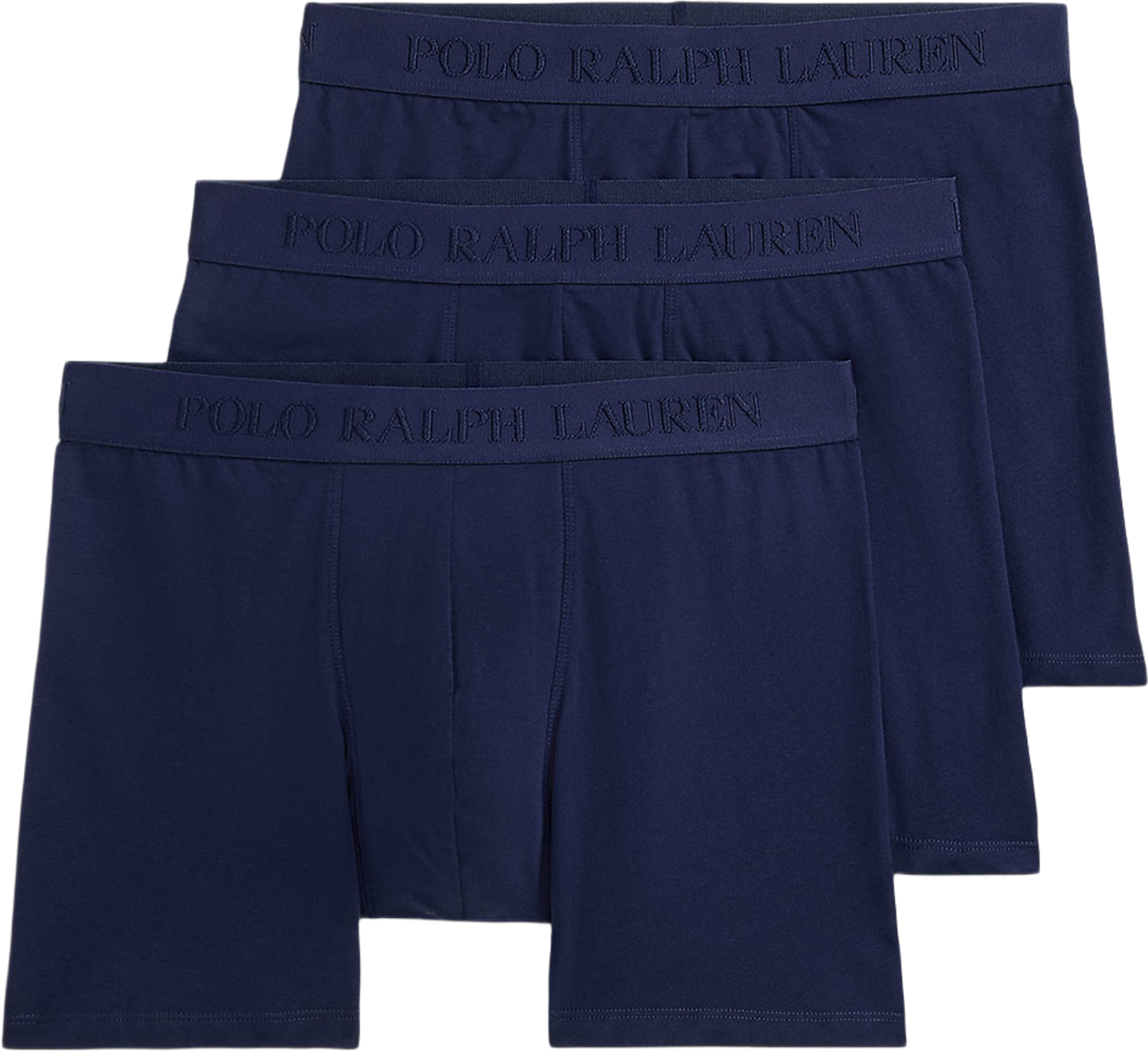 Stretch Cotton Boxer Brief 3-Pack, från Polo Ralph Lauren, i färgen 3pk Navy/Navy/Navy. Klicka för att öppna bilden i stort format