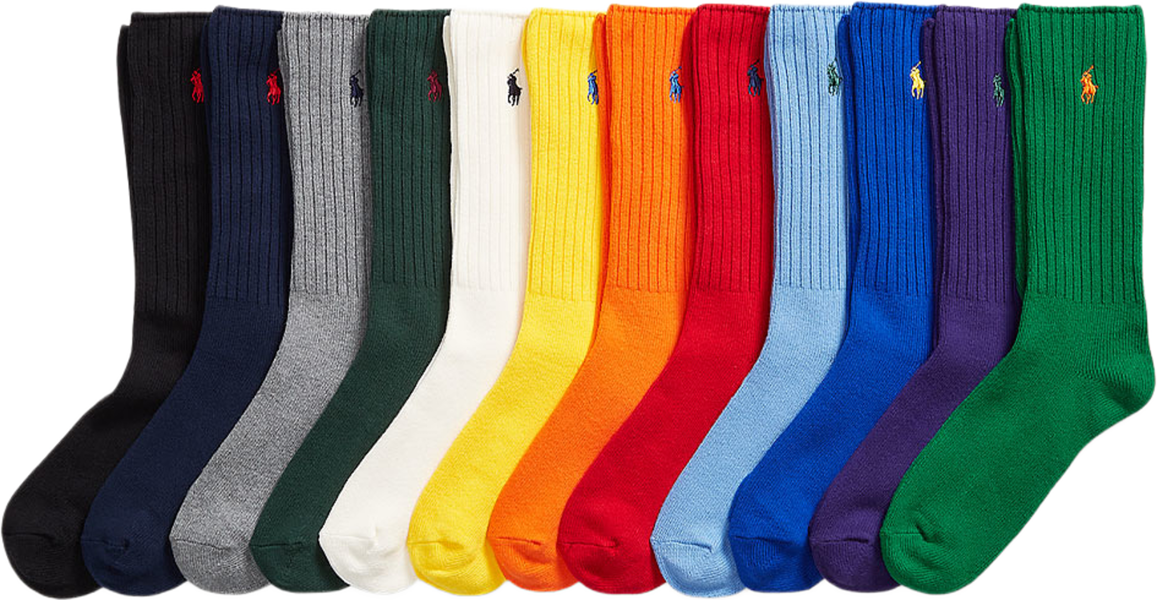 Signature Pony Crew 12-Sock Gift Set, från Polo Ralph Lauren, i färgen Multi. Klicka för att öppna bilden i stort format